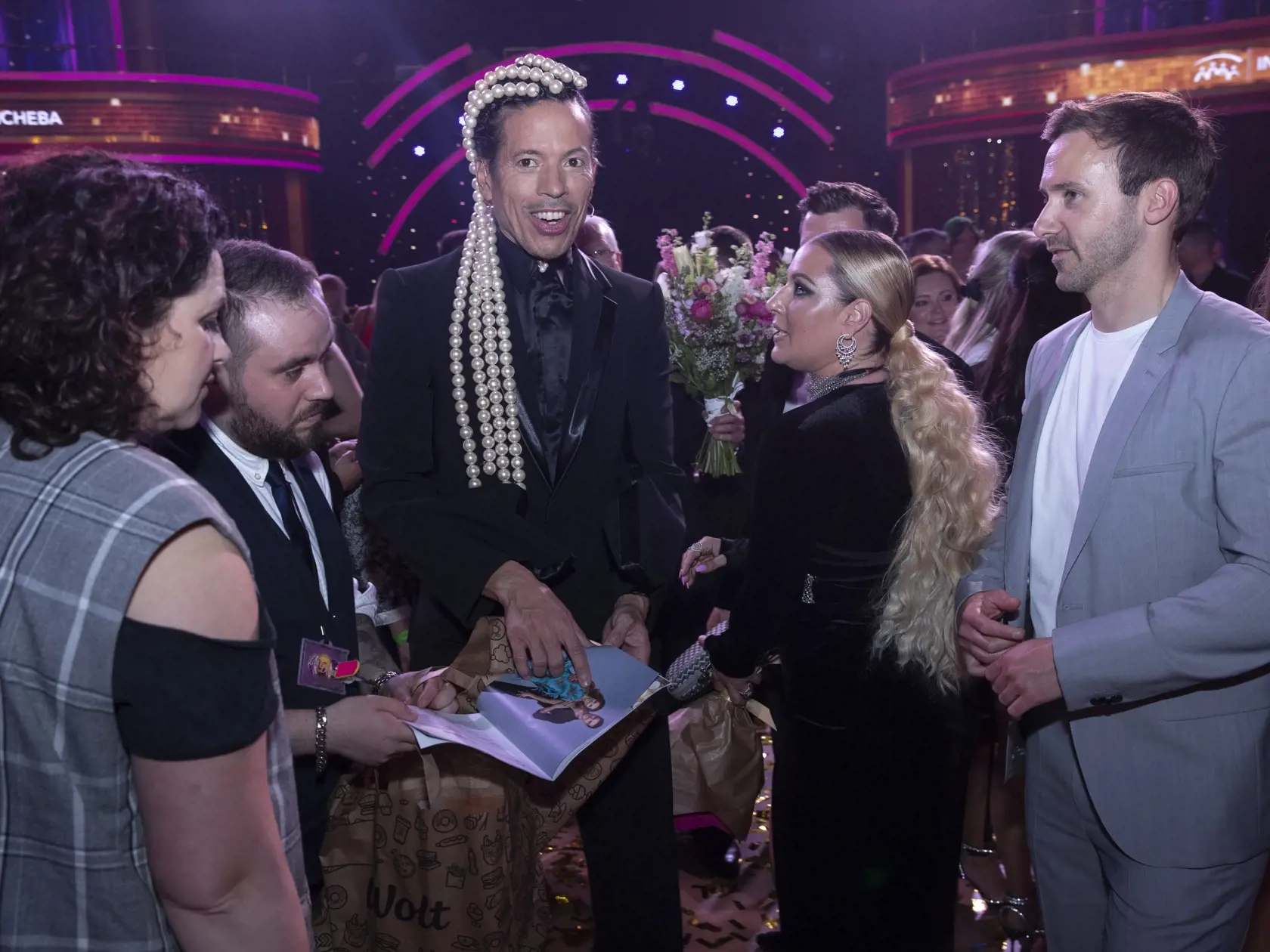 Finale tanečnej televíznej šou Let’s Dance v bratislavskej Inchebe. Na snímke je Jorge González, Dominika Cibulková a Marek Fašiang.