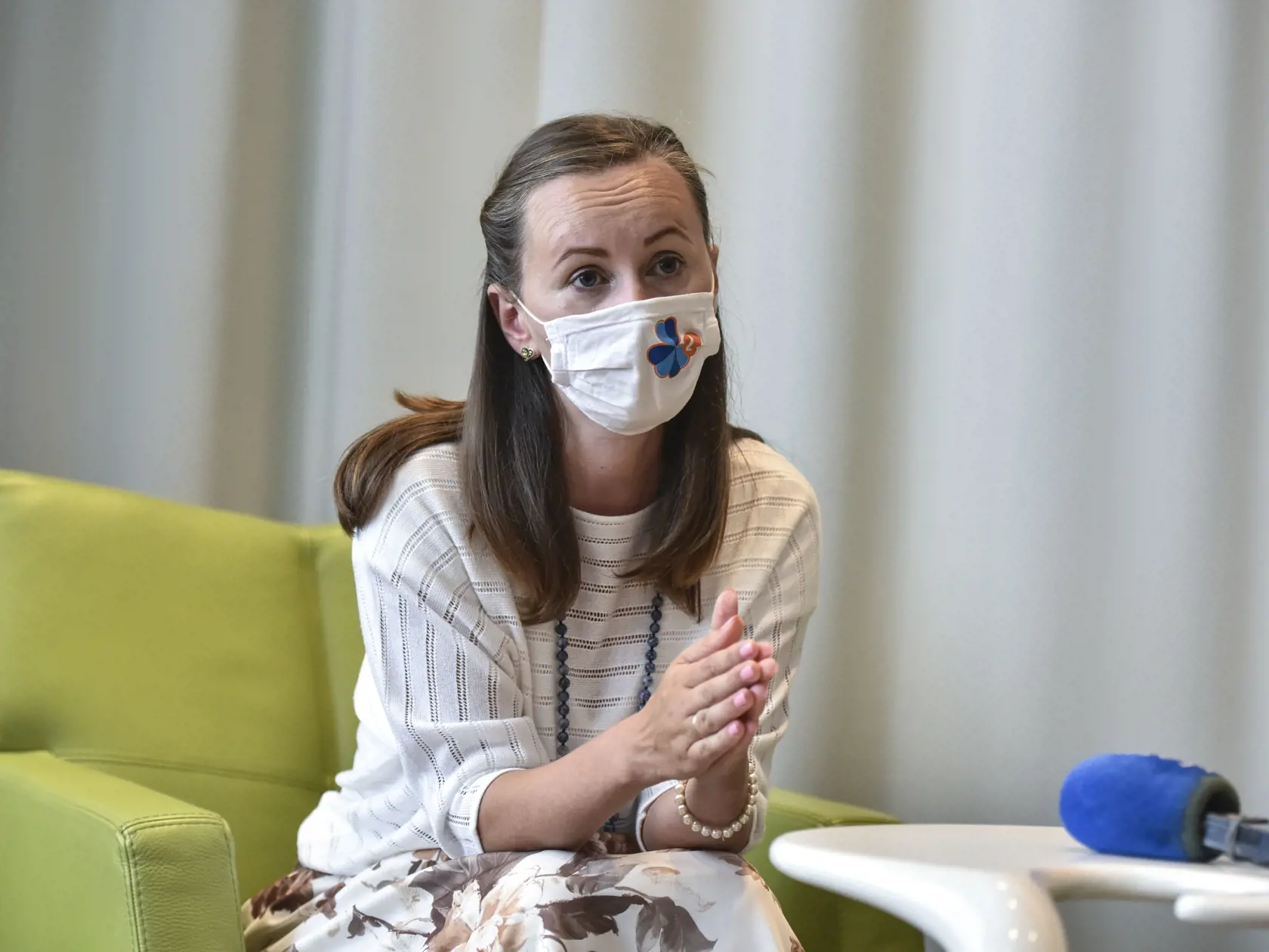 Na snímke prezidentka občianskeho združenia Lymfoma Slovensko Miroslava Fövényes počas tlačovej konferencie pri príležitosti 4. ročníka konferencie Ohľadne rakoviny krvi 11. septembra 2020 v Bratislave. FOTO TASR - Pavol Zachar