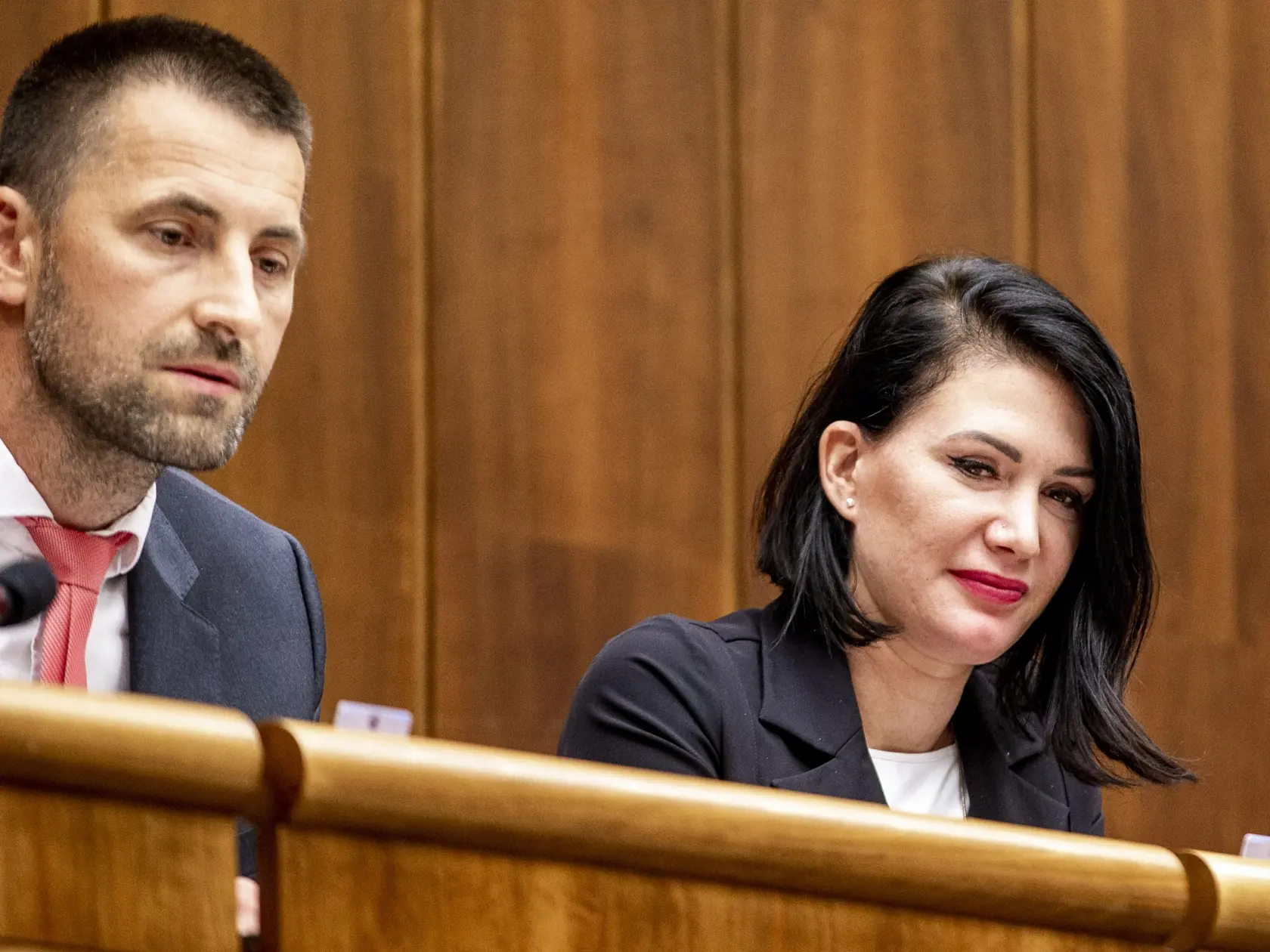 Na snímke je Jana Bittó Cigániková na zasadnutí Národnej rady SR. 