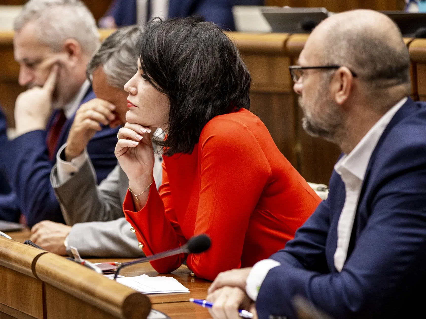 Na snímke je Jana Bittó Cigániková počas rokovania Národnej rady SR. 