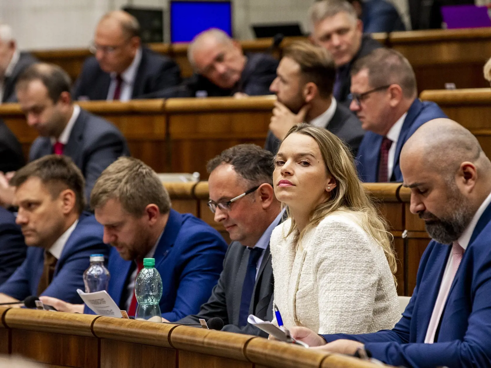 Na snímke je Romana Tabák počas zasadnutia Národnej rady SR. 