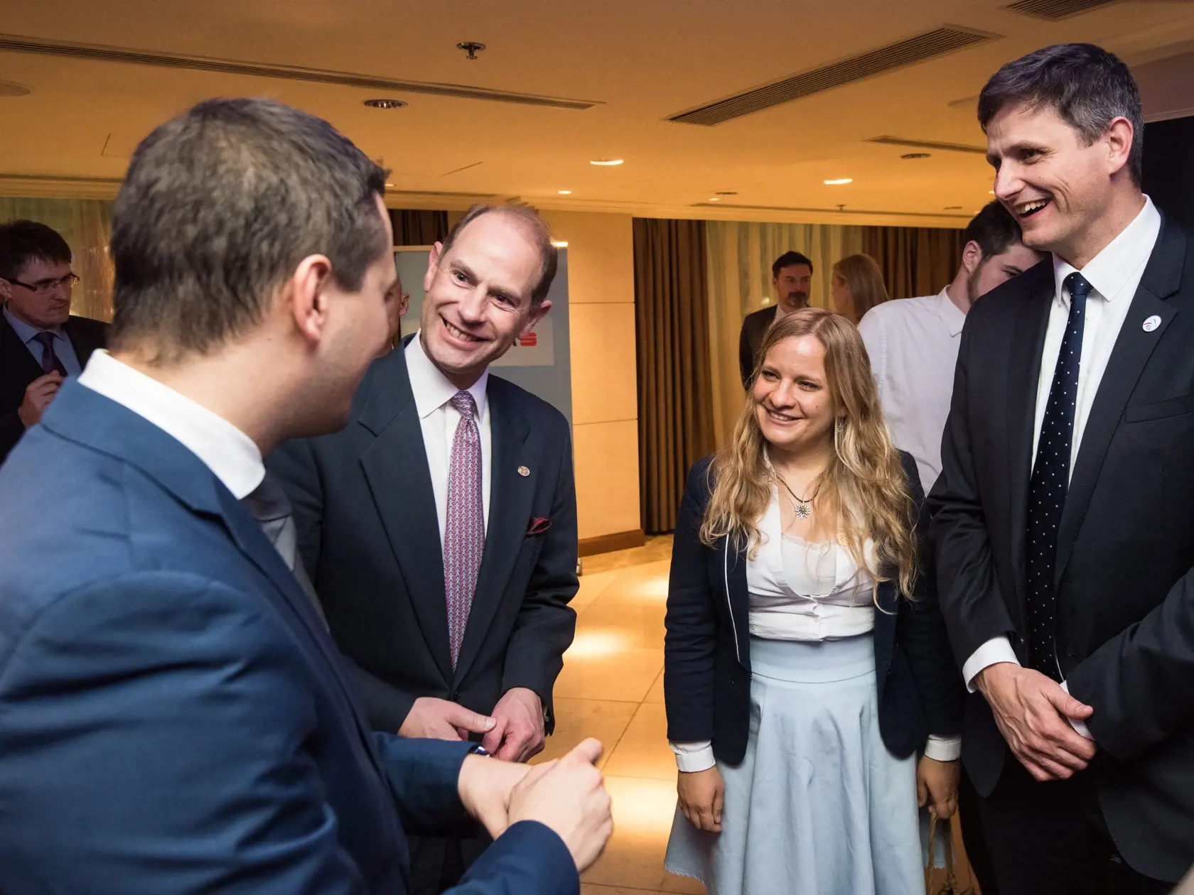 Michaela Musilová a princ Edward.