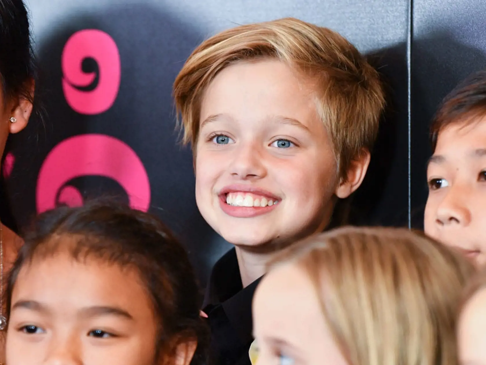 NEW YORK, NY - SEPTEMBER 14:  Shiloh Jolie-Pitt (C) attends the "First They Killed My Father" New York premiere at DGA Theater on September 14, 2017 in New York City.  (Photo by Dia Dipasupil/Getty Images)
