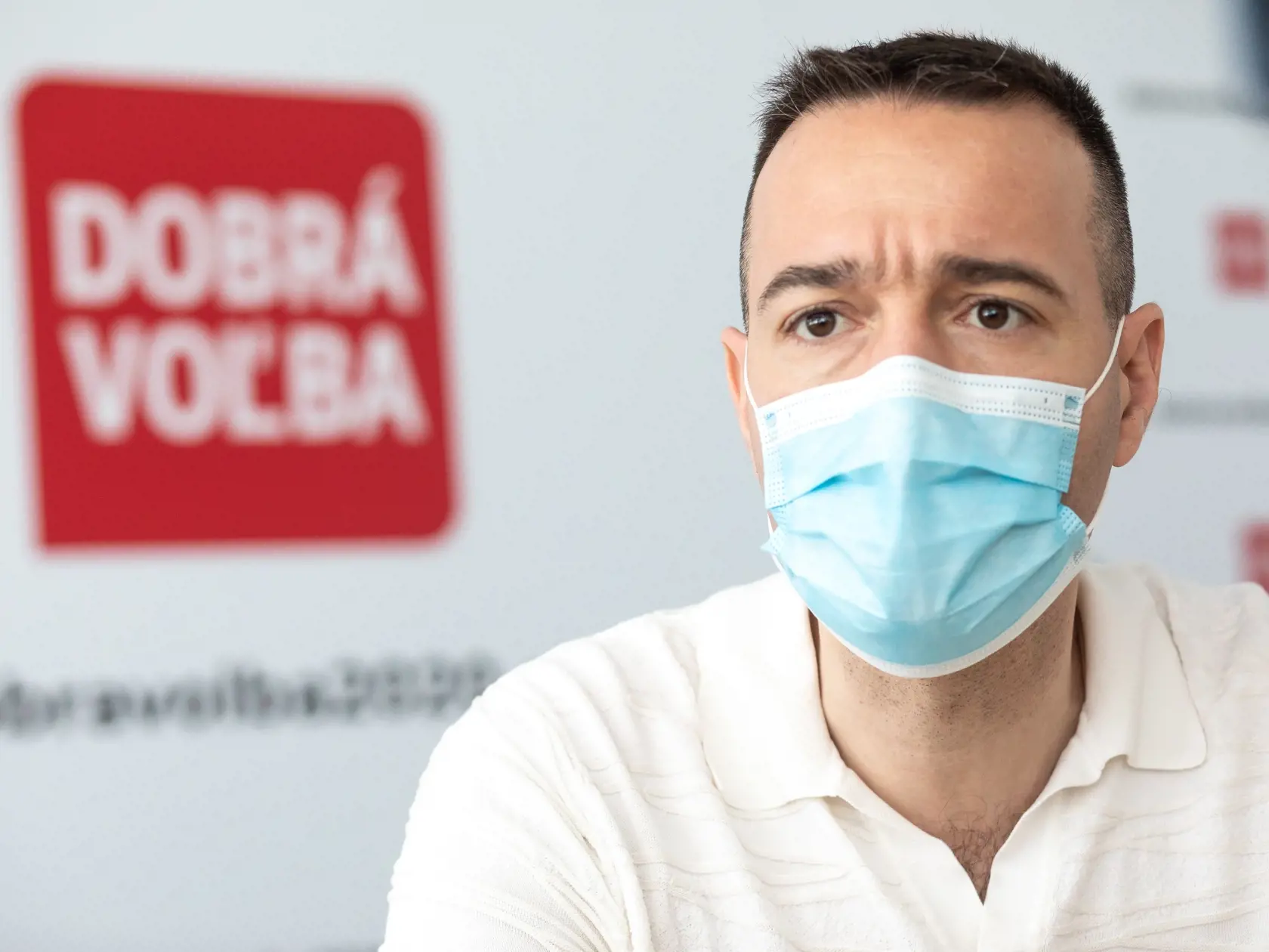 Na fotke je Tomáš Drucker zo strany Dobrá Voľba