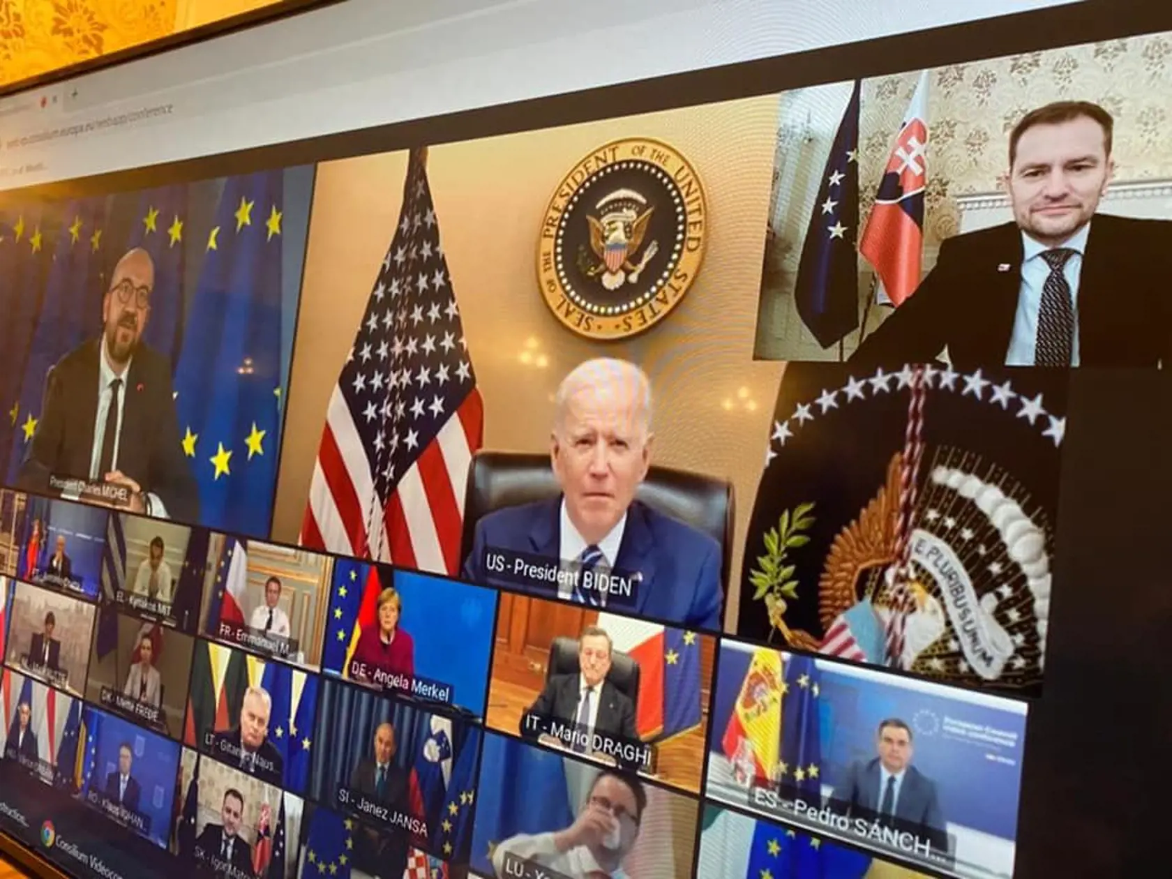 Foto z videokonferencie