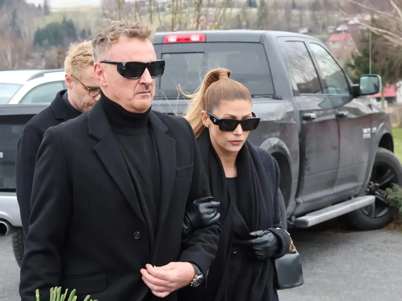 Posledná rozlúčka s Helenou Zeťovou - Tereza Kerndlová s manželom..