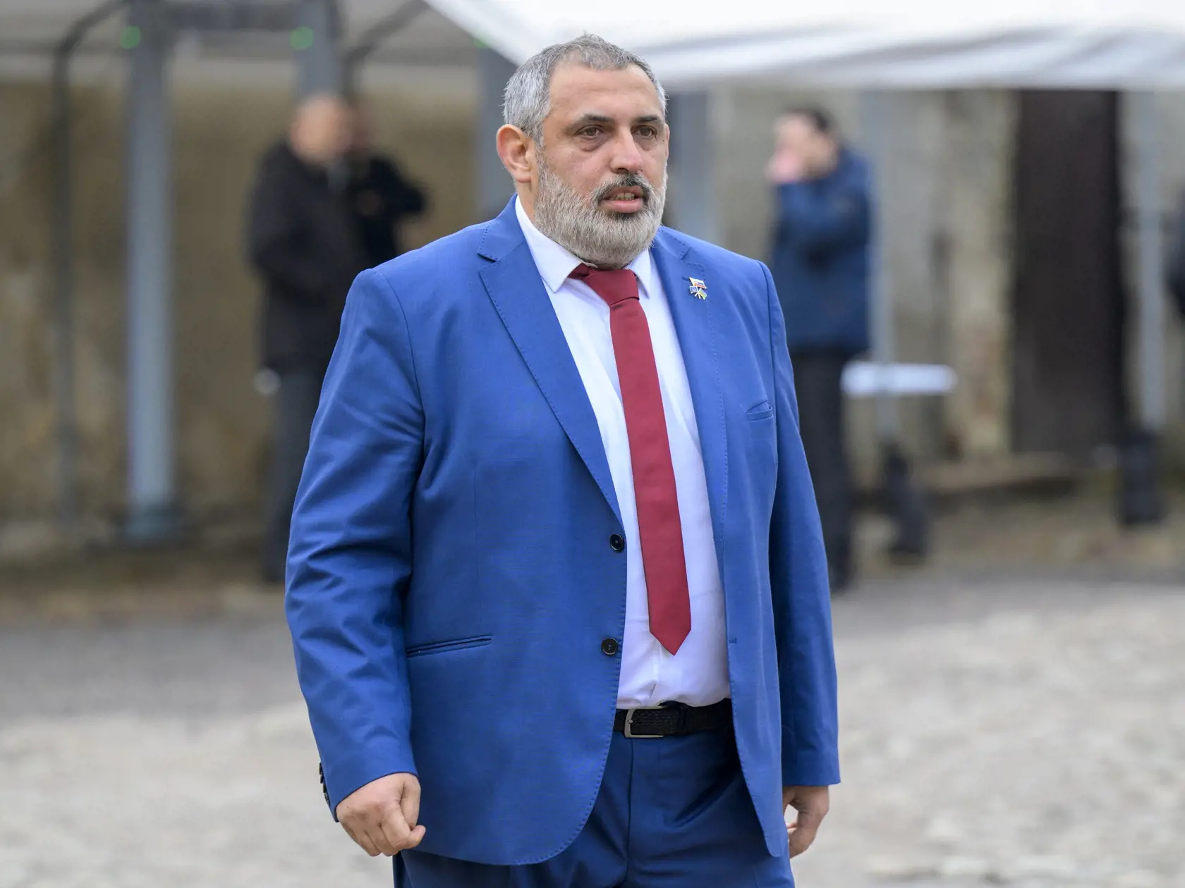 Na snímke splnomocnenec vlády Slovenskej republiky pre rómske komunity Alexander Daško pred výjazdovým rokovaním vlády Slovenskej republiky v Červenom Kláštore 29. januára 2025. FOTO TASR - Veronika Mihaliková

