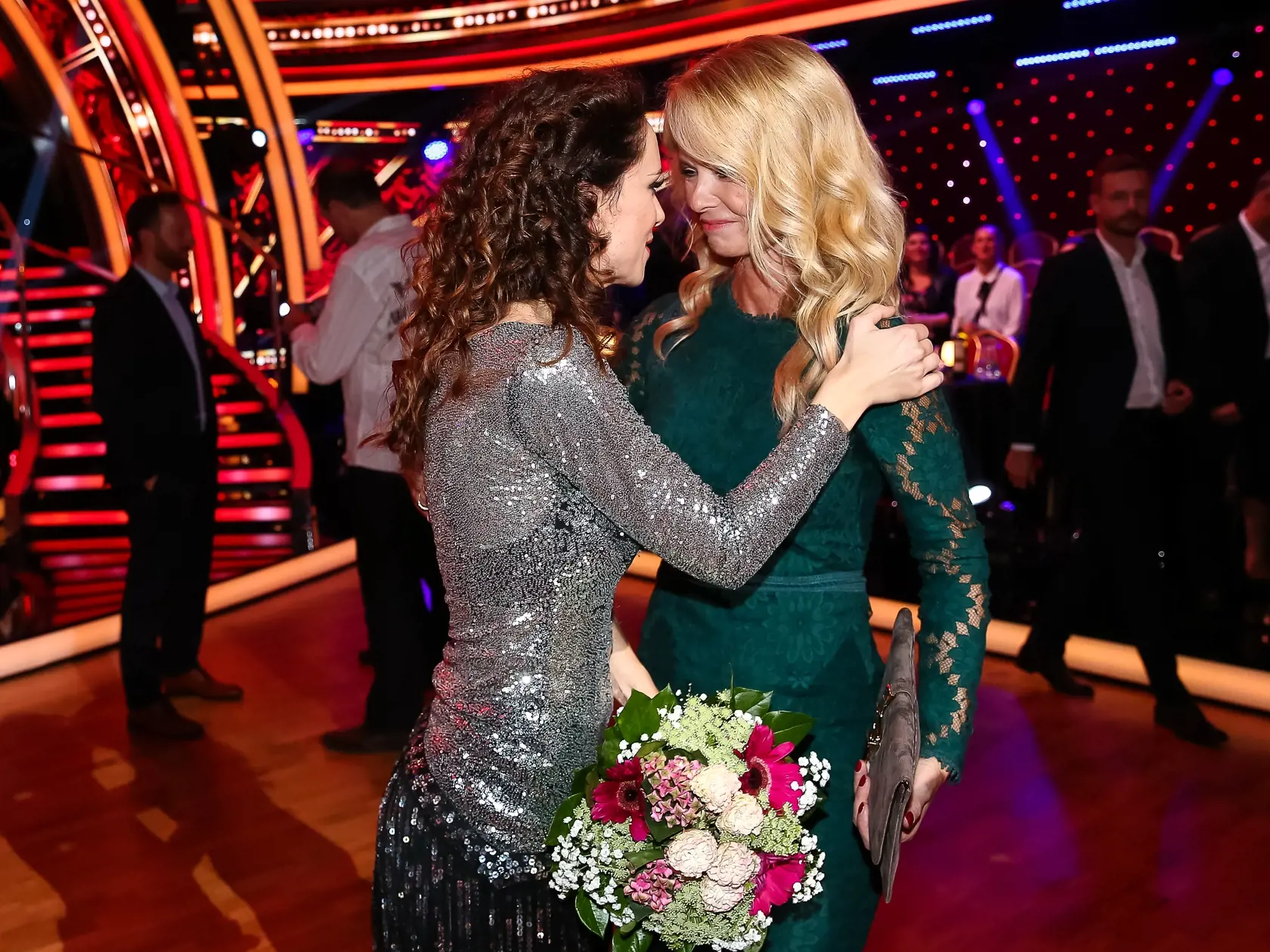 Natáčanie tanečnej šou Let´s Dance 2017 počas 7. kola súťaže Miroslava Almásy a Lenka Vavrinčíková