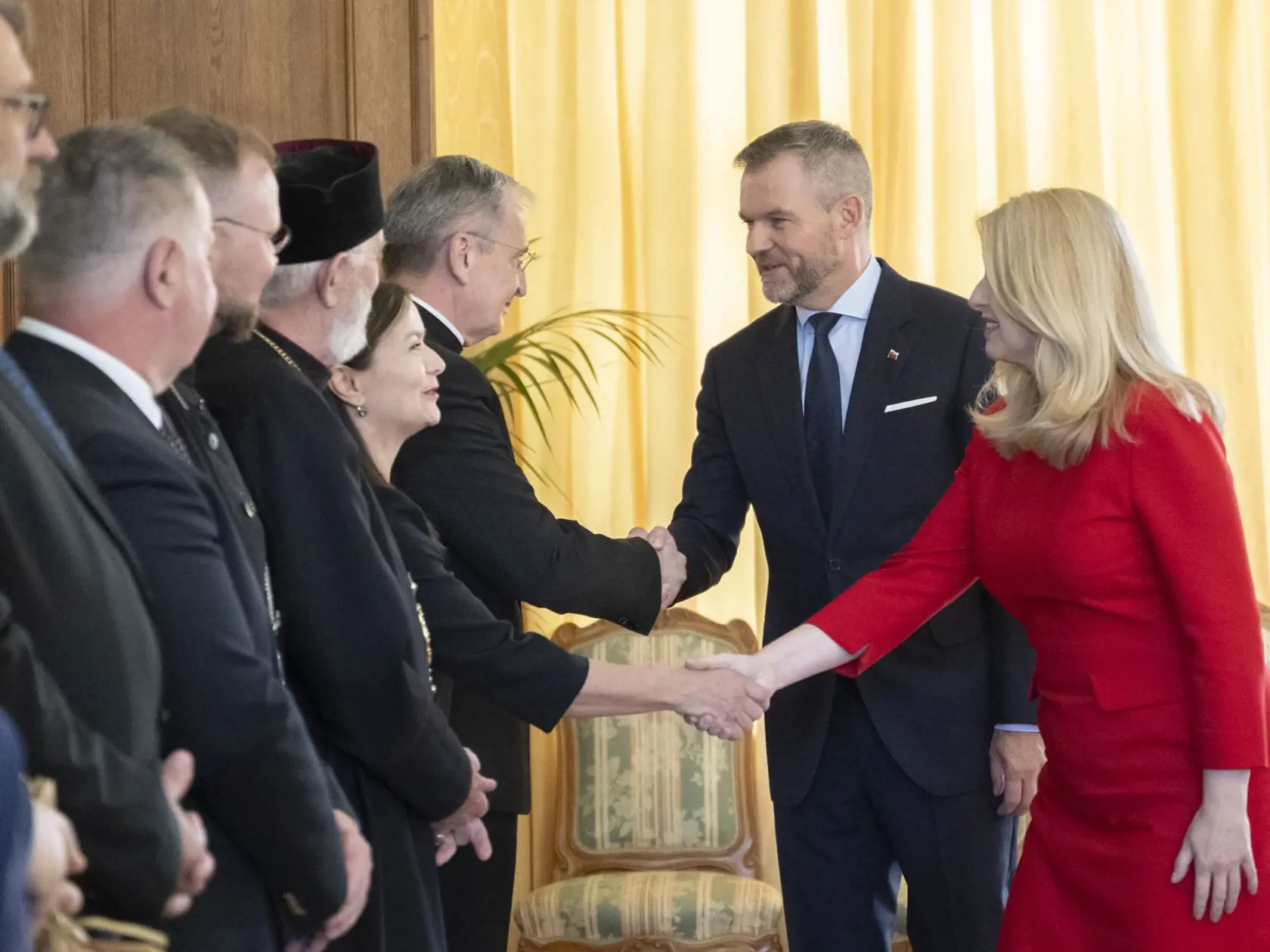 Zuzana Čaputová a Peter Pellegrini sa stretli v Prezidentskom paláci so zástupcami cirkví.