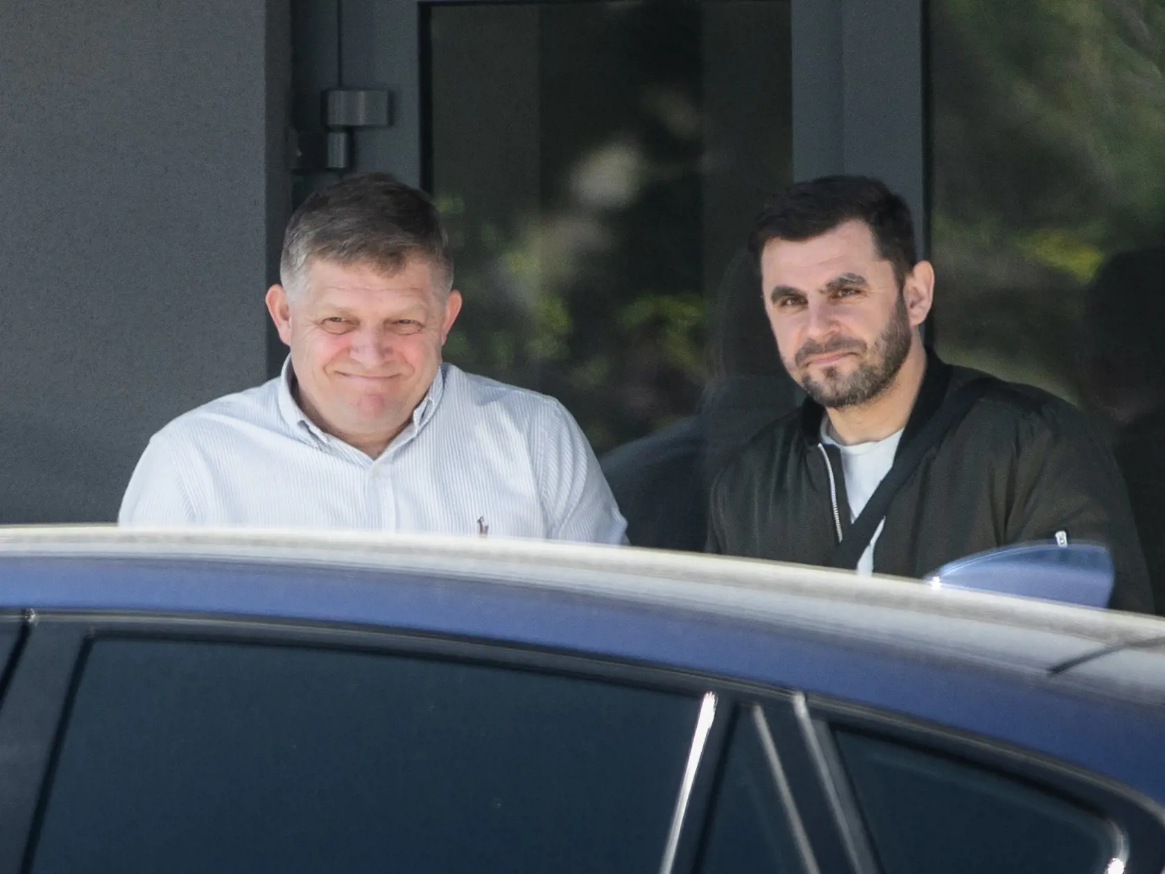Robert Fico odchádzal spokojný.
