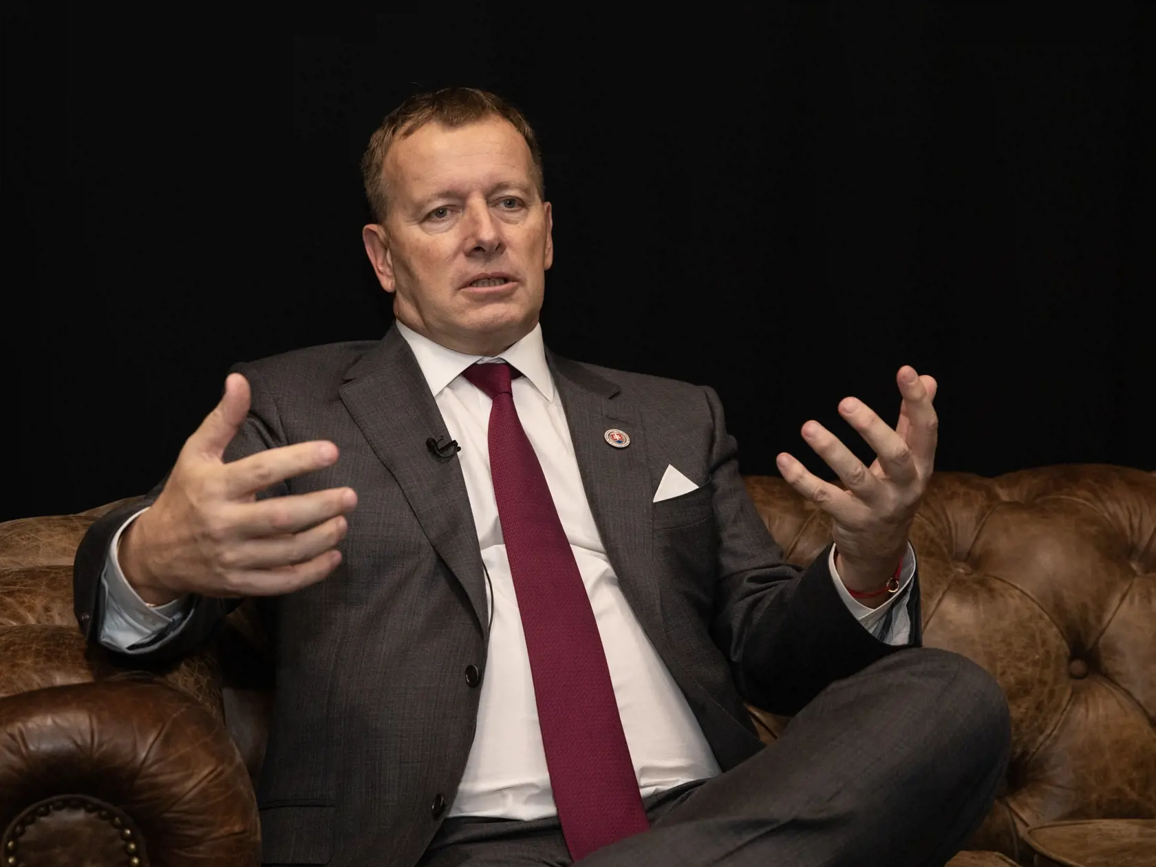 Na snímke je predseda Národnej rady Slovenskej republiky za stranu Sme Rodina Boris Kollár.