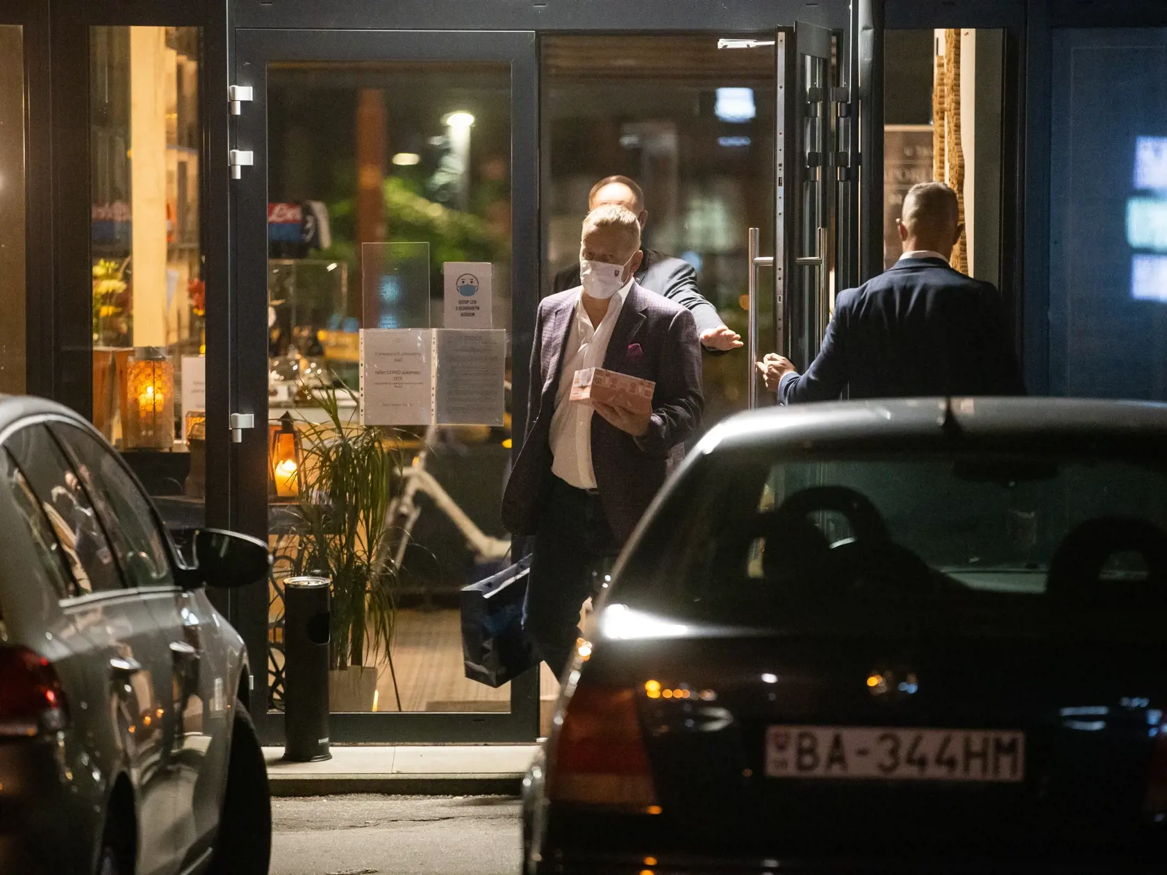 Politická večera v Bratislave. Na snímke Boris Kollár.