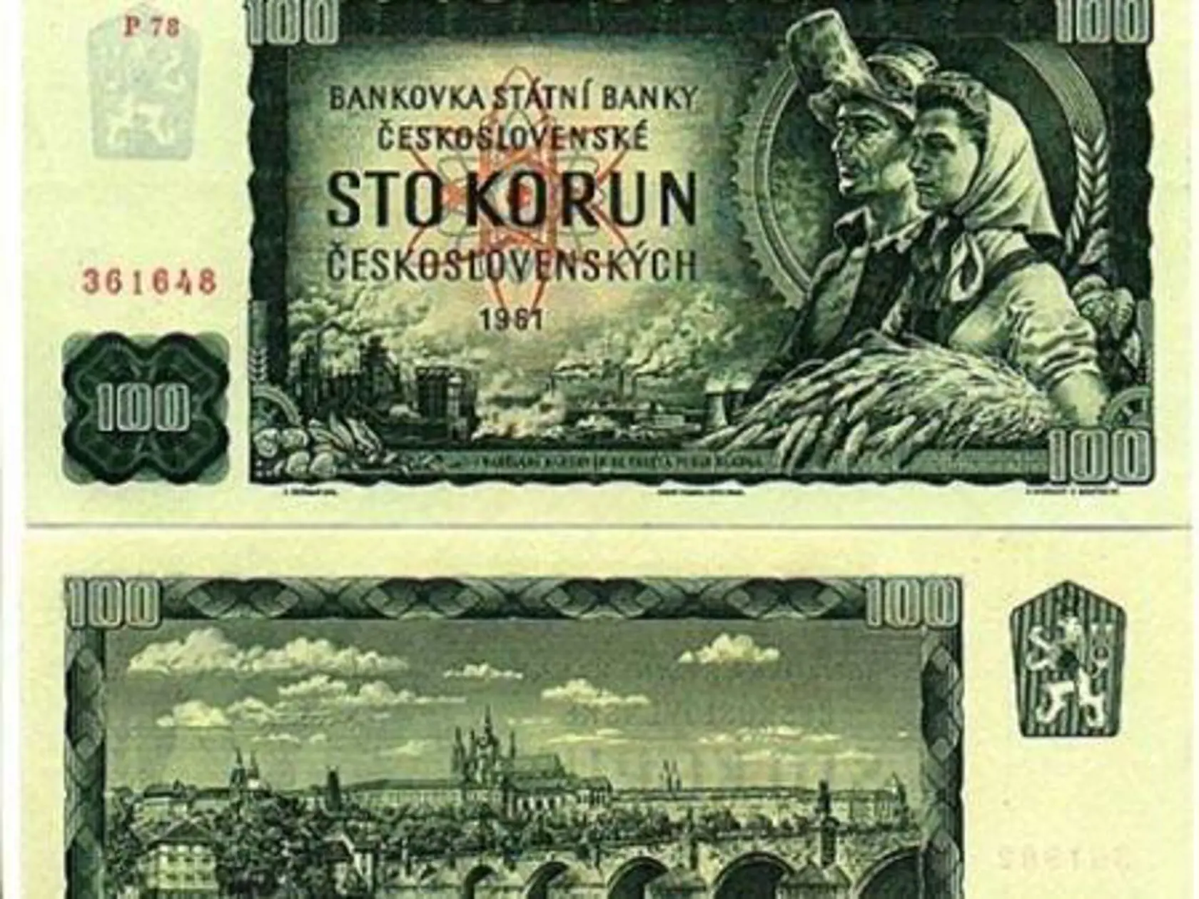Sto korún československých, peniaze, ktoré mali kedysi hodnotu.