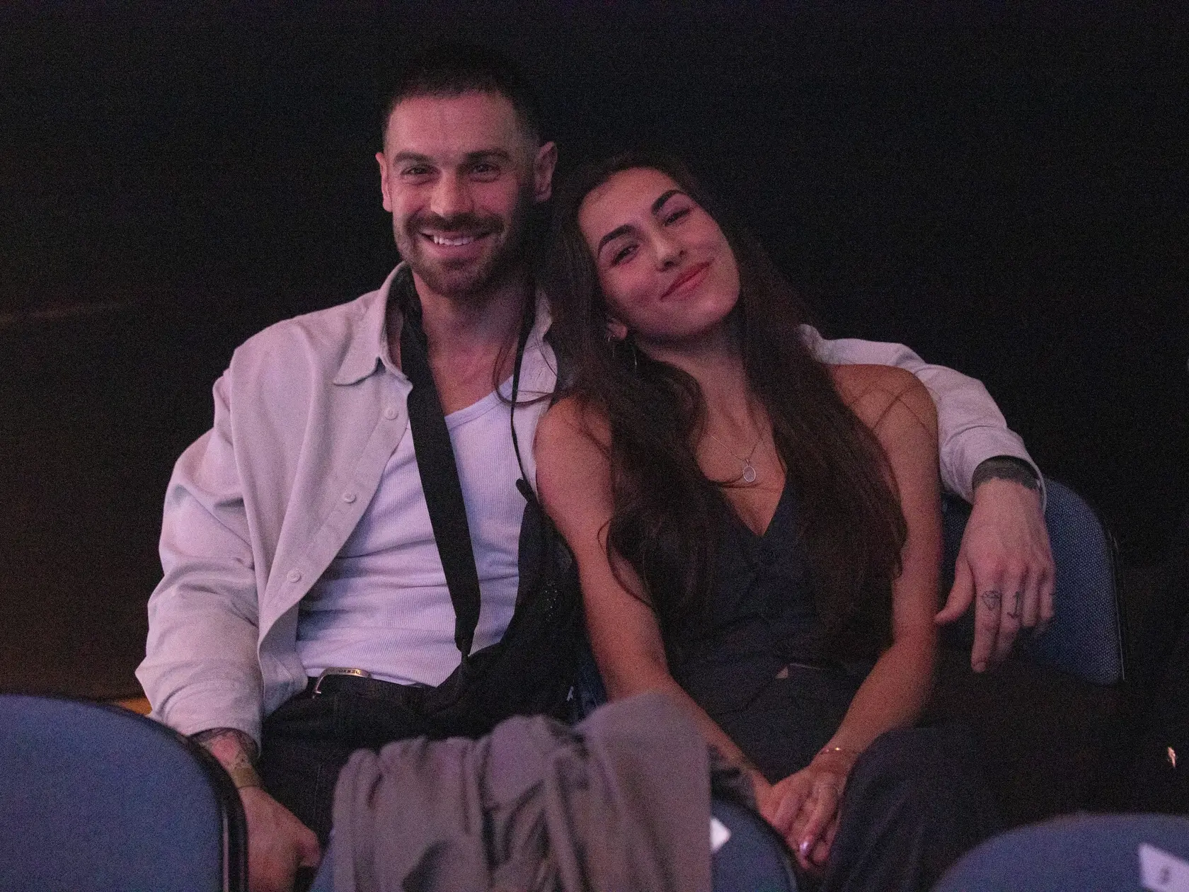 Fight Night Challenge 9 v Prahe. Adam Šedro a Jasmin Affašová sa k sebe počas celého večera túlili.