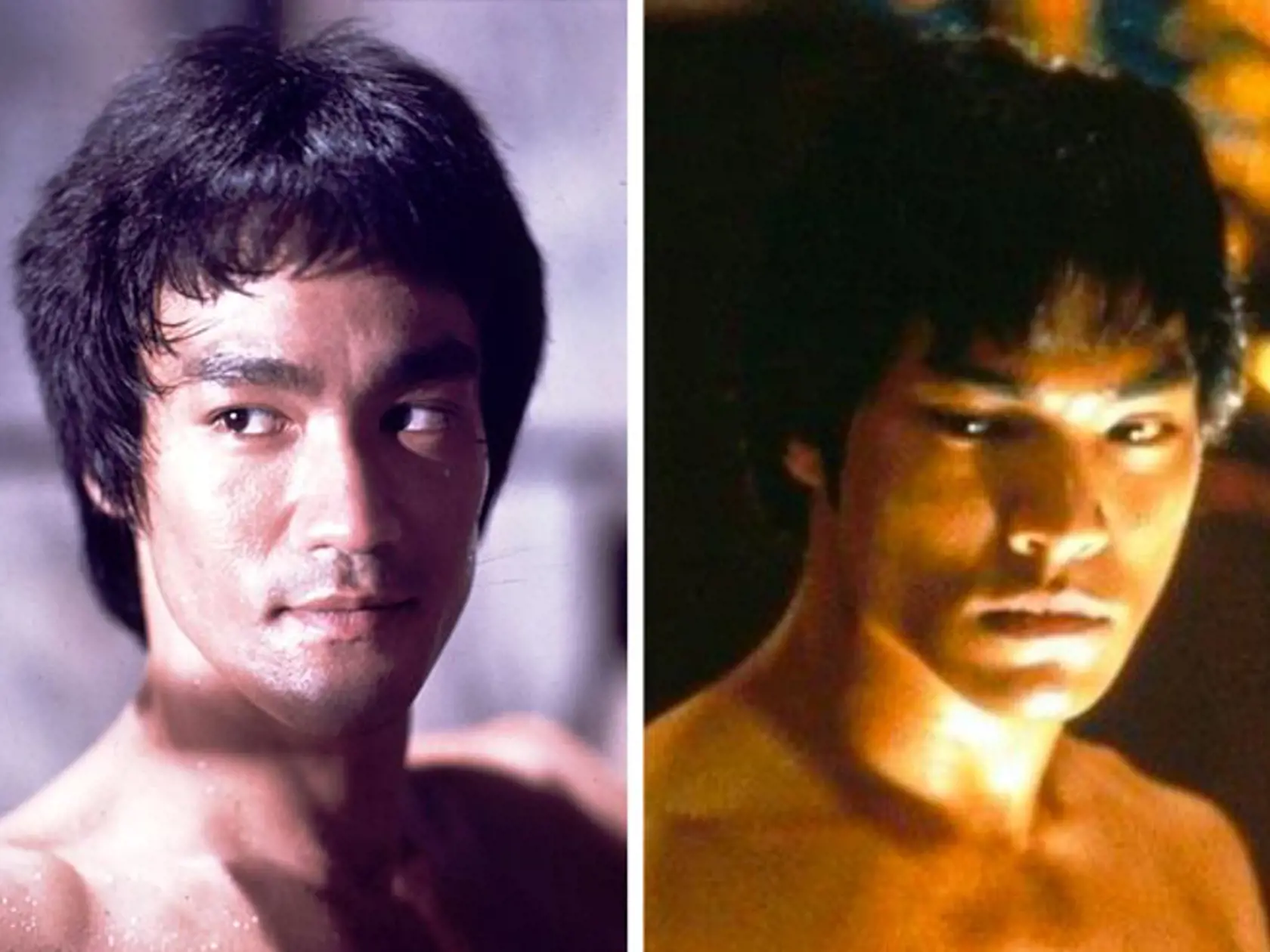 Jason Scott Lee ako Bruce Lee v Dračí život Bruce Lee, 1993