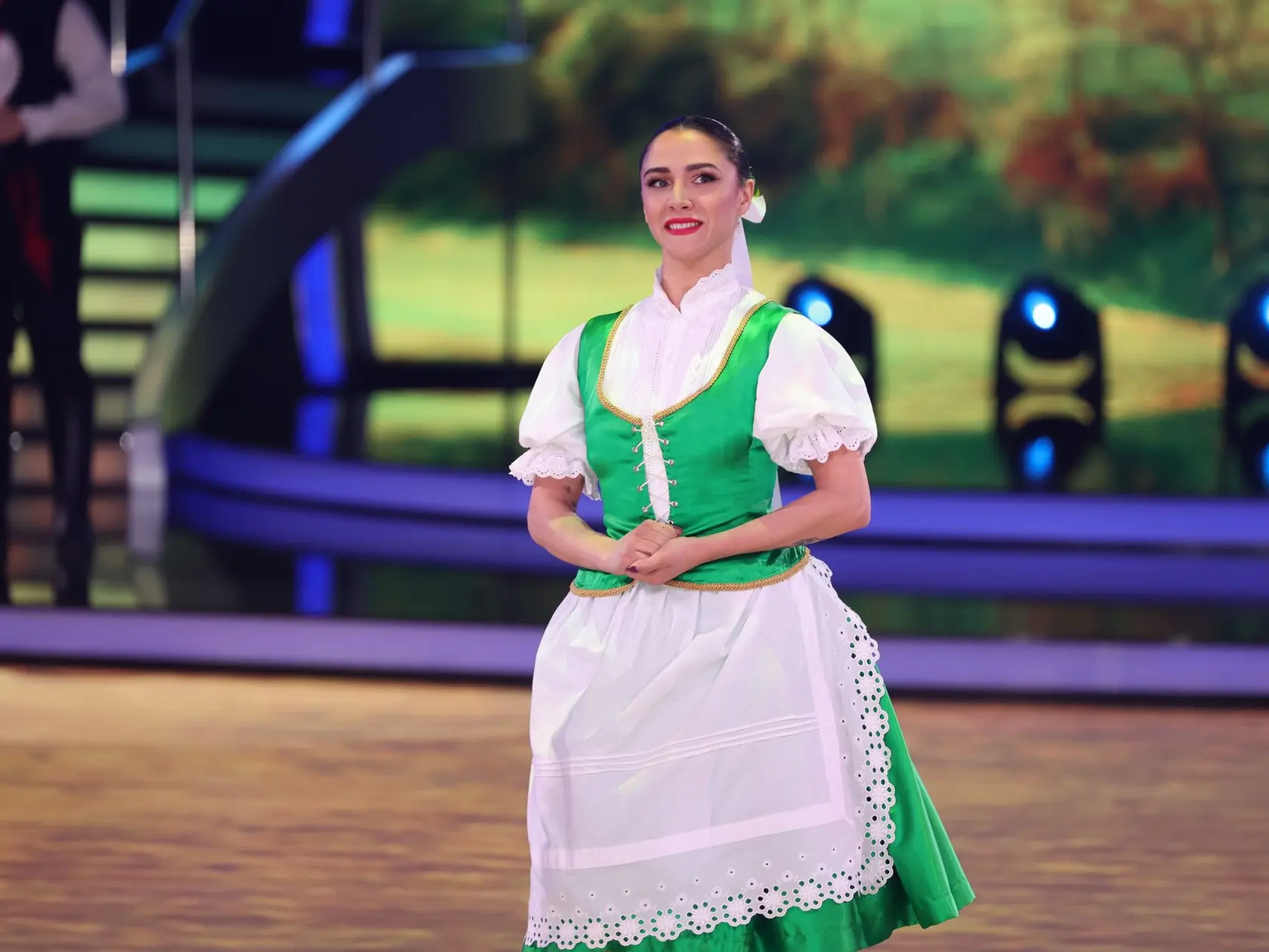 8. kolo Let's Dance. Na snímke Eva Burešová a Maytáš Adamec.