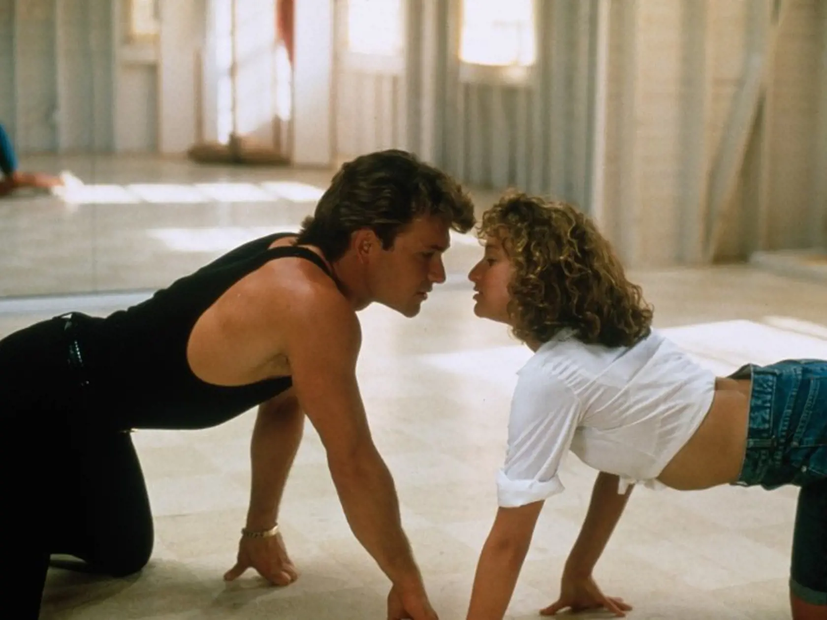 Patrick a Jennifer Grey sa nemali veľmi v láske, museli však zahrať zamilovaný pár.