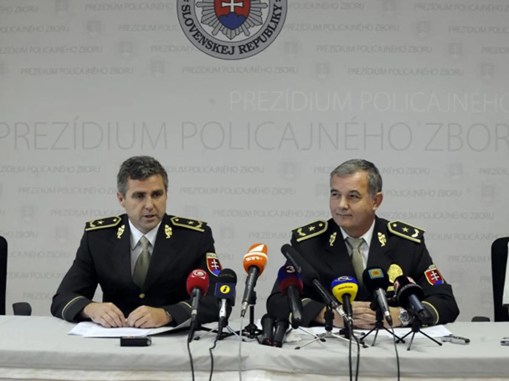 Tibor Gašpar na tlačovej besede.