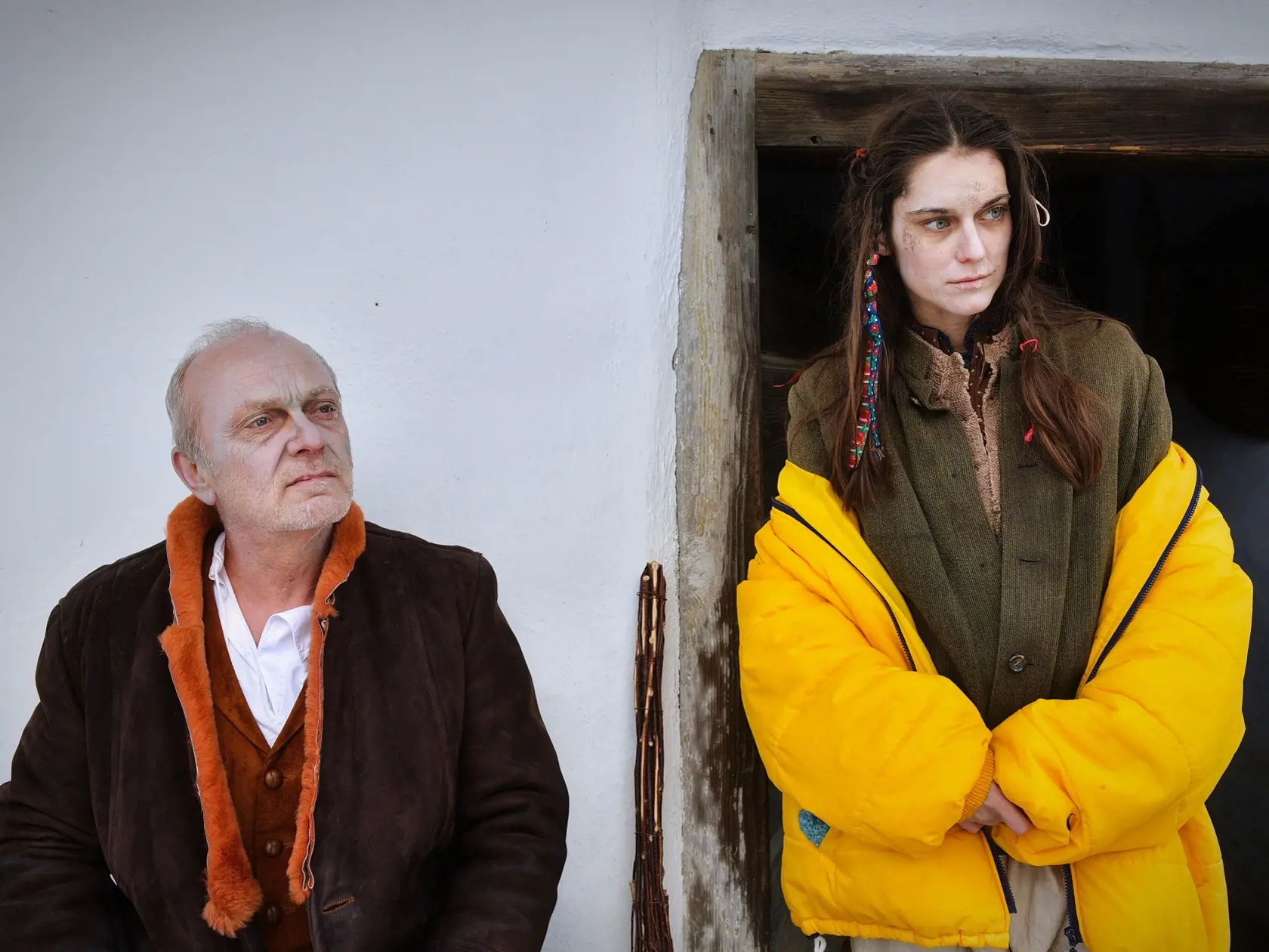 Judit so svojím filmovým svokrom Attilom Mokošom.