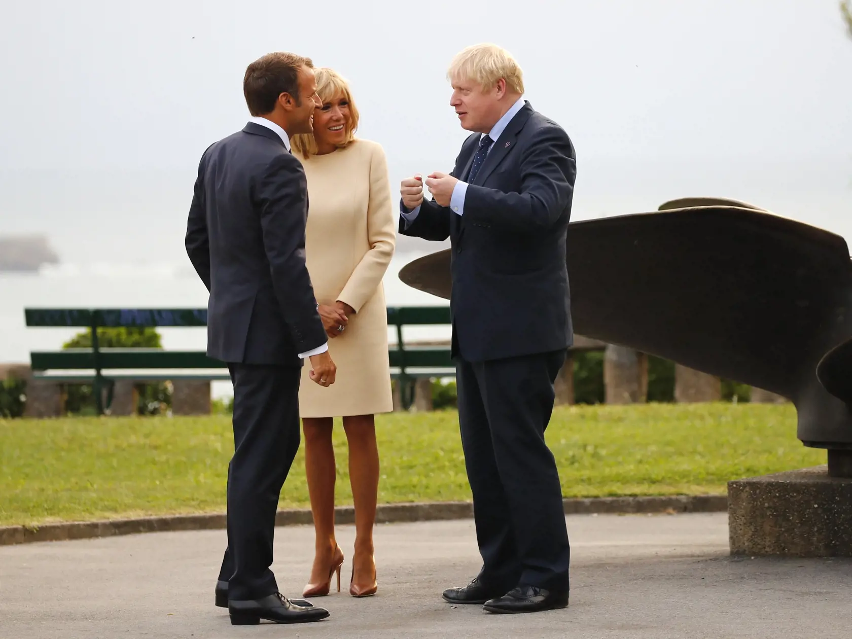 Brigitte Macron na samite lídrov G7 sprevádzala svojho manžela, francúzskeho prezidenta Emmanuela Macrona.