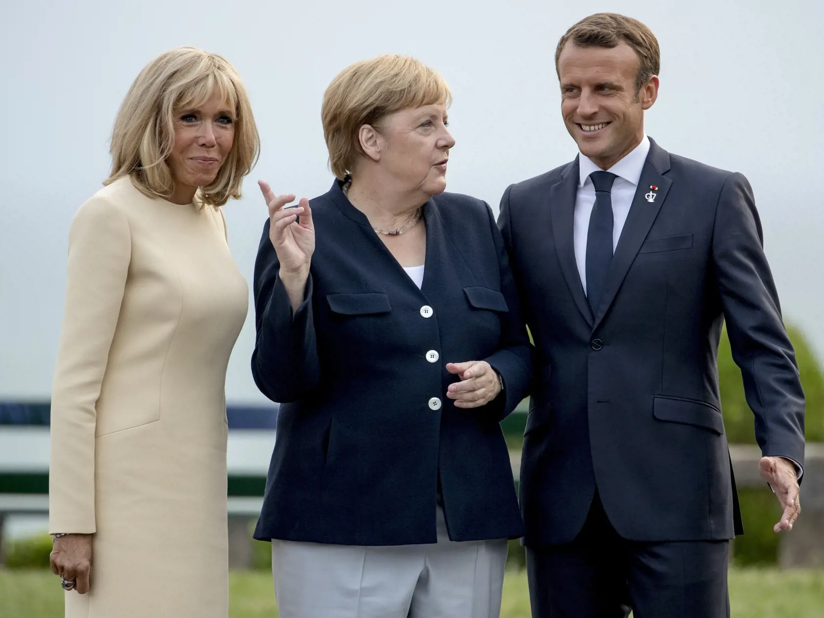 Brigitte Macron na samite lídrov G7 sprevádzala svojho manžela, francúzskeho prezidenta Emmanuela Macrona.