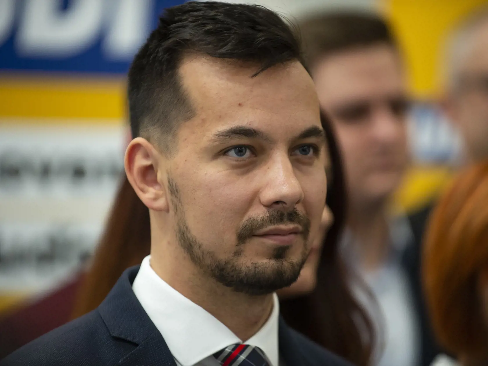 Na snímke podpredseda strany Za ľudí Juraj Šeliga  počas tlačovej konferencie k predstaveniu kandidačnej listiny do parlamentných volieb v roku 2020 v Bratislave 25. novembra 2019. FOTO TASR - Jakub Kotian