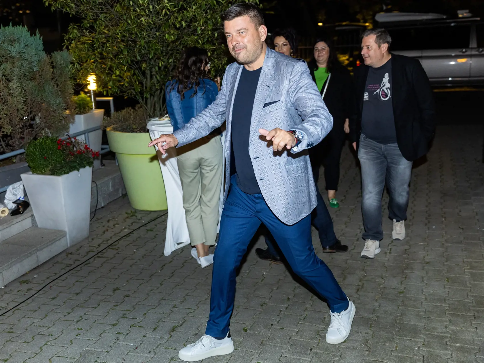 Parlamentné voľby 2023 vo volebnej centrále politickej strany SME RODINA v Bratislave. Na snímke Martin Borguľa.