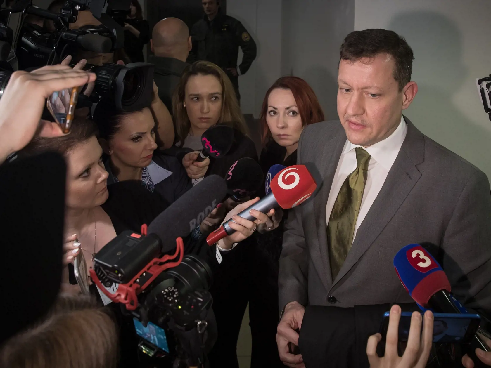 Daniel Lipšic  počas pojednávania na Špecializovanom trestnom súde v Pezinku vo veci vraždy investigatívneho novinára Jána Kuciaka a jeho snúbenice Martiny Kušnírovej.