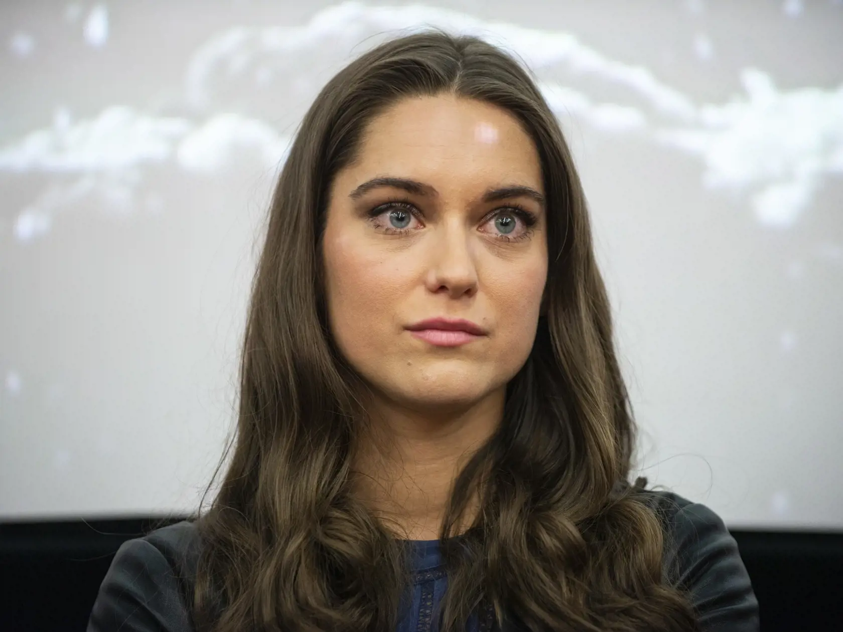 Na snímke herečka Judit Bárdos počas tlačovej konferencie pri príležitosti uvedenia filmu Cesta do nemožna - M. R. Štefánik v kine Lumiére 30. októbra 2019 v Bratislave.