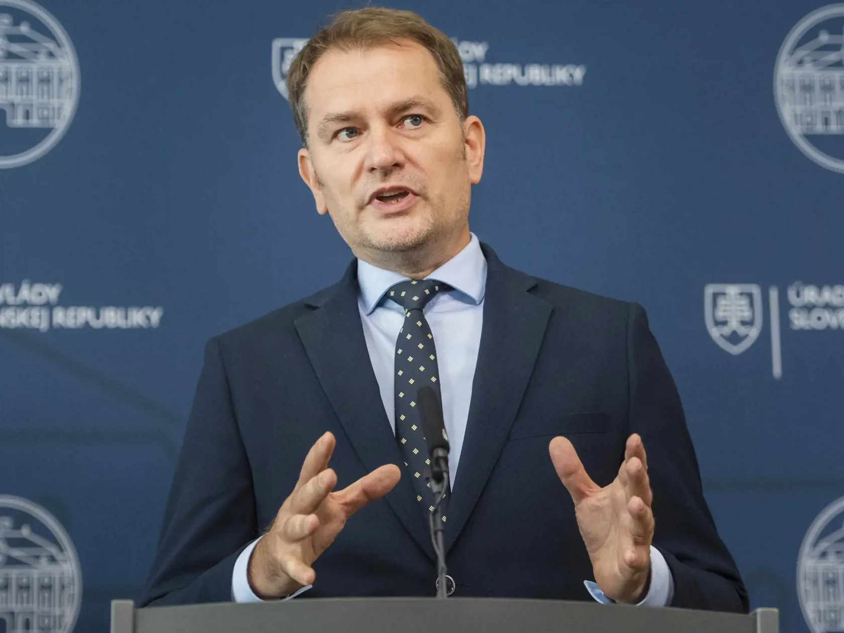 Na snímke podpredseda vlády a minister financií SR Igor Matovič (OĽaNO) počas tlačovej konferencie po rokovaní 104. schôdze vlády SR 21. septembra 2022 v Bratislave.