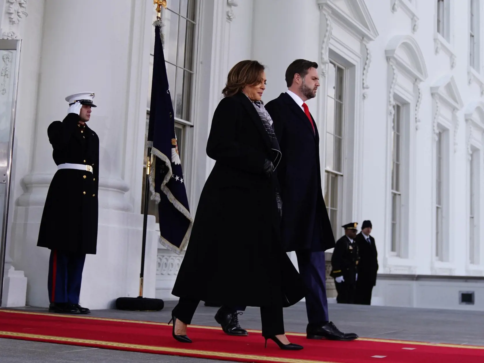 Inaugurácia Donalda Trumpa. Na snímke Kamala Harrisová.