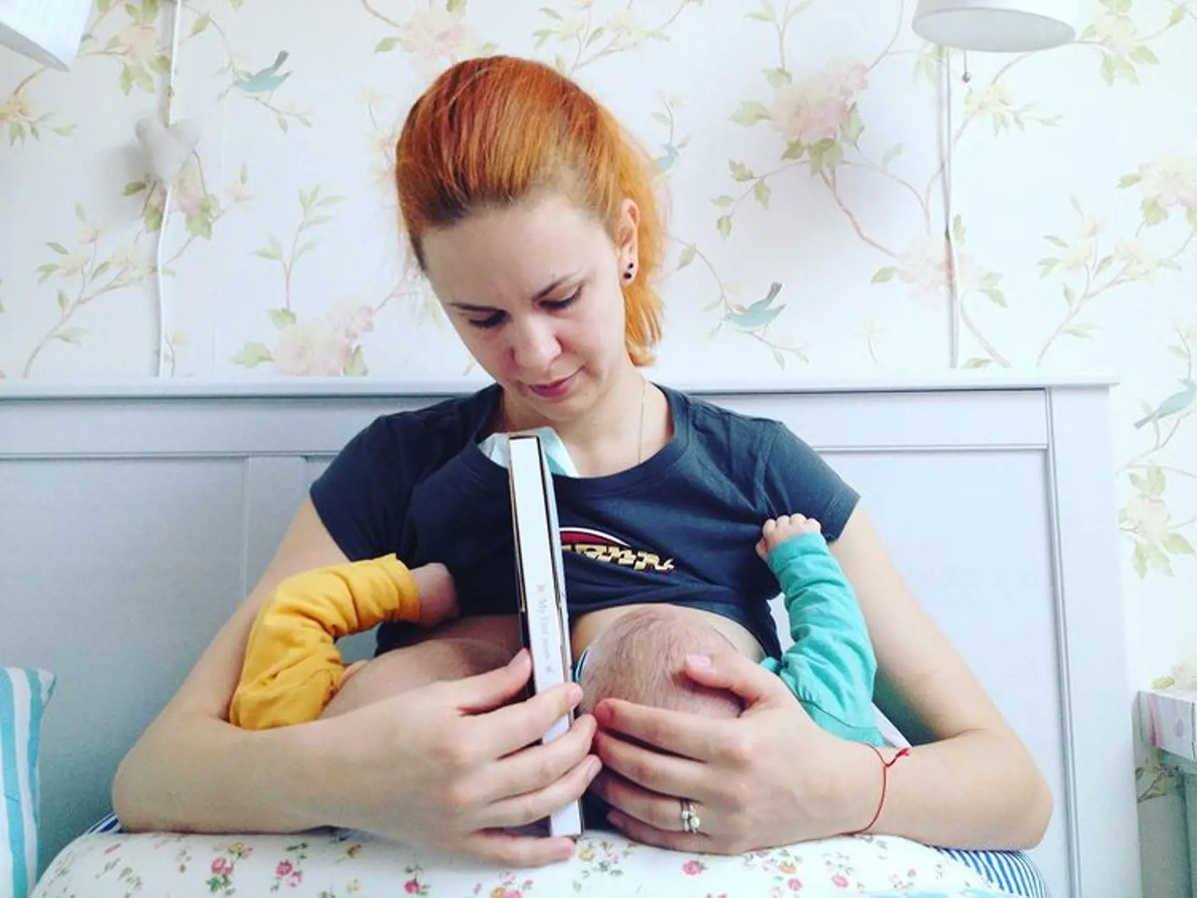 Kristína Tormová - takto dojčila svoje dvojičky...