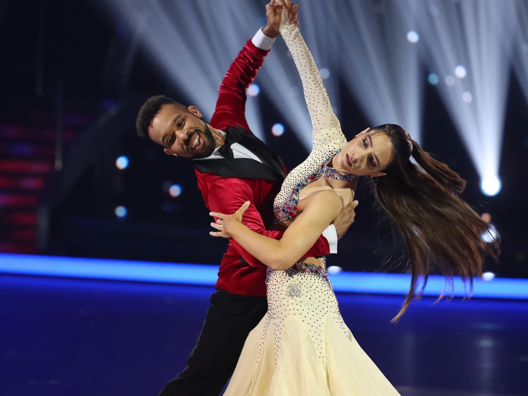 Finálové kolo Let's Dance. Na snímke Ráchel Šoltésová a Titus Ablorh.