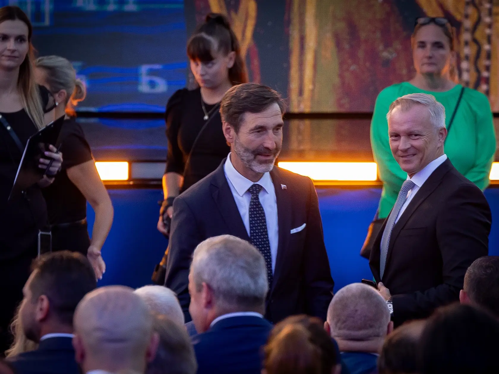 Na sviatok svätého Cyrila a Metoda sa na hrade Devín v Bratislave konali tradičné cyrilo-metodské oslavy. Pre návštevníkov bol počas celého dňa pripravený kultúrno-spoločenský program a viacero atrakcií. Večerný program bol vyhradený pre predstaviteľov štátu a pozvaných hostí. Na snímke je Juraj Blanár.