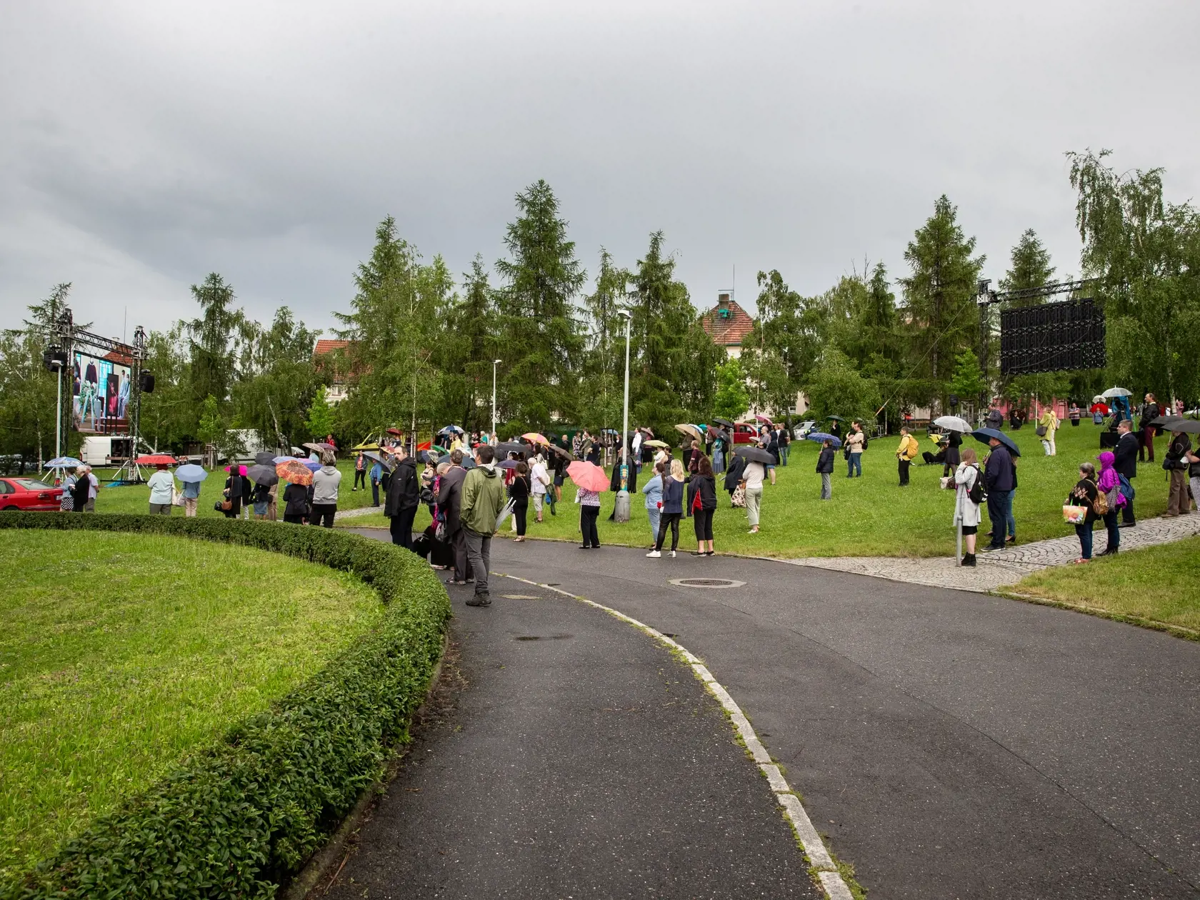 Posledná rozlúčka s českou herečkou Libušou Šafránkovou v kostole sv. Anežky České na Spořilově v Prahe. 