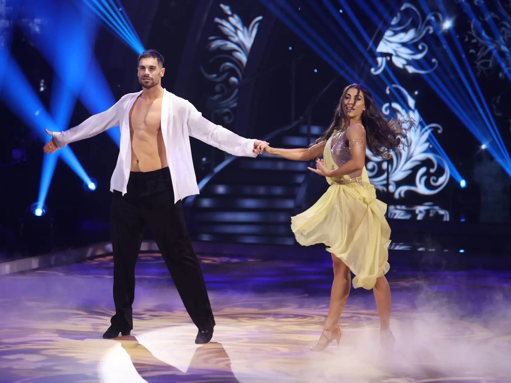 Prvé kolo 10. série Let's Dance. Na snímke ​Adam Šedro a Jasmin Affašová.