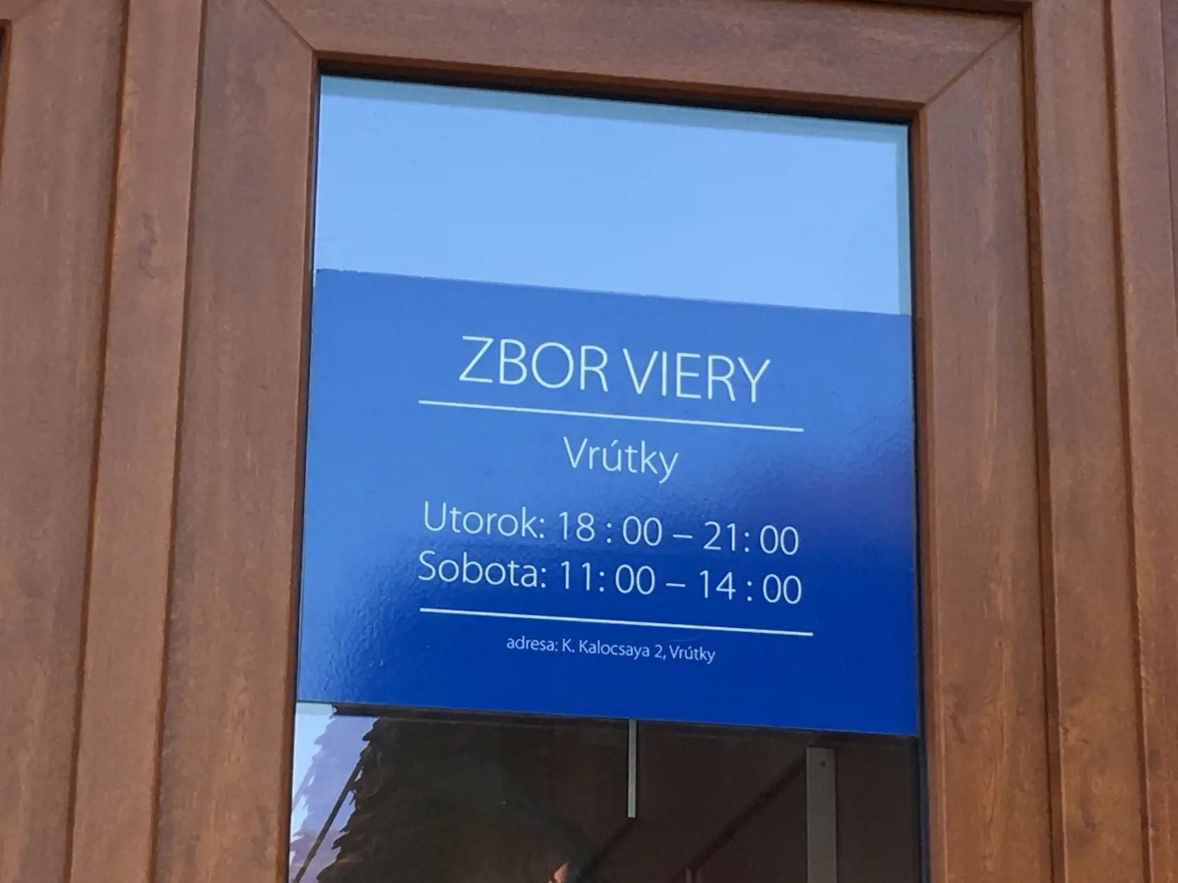 Zbor viery vo Vrútkach. 