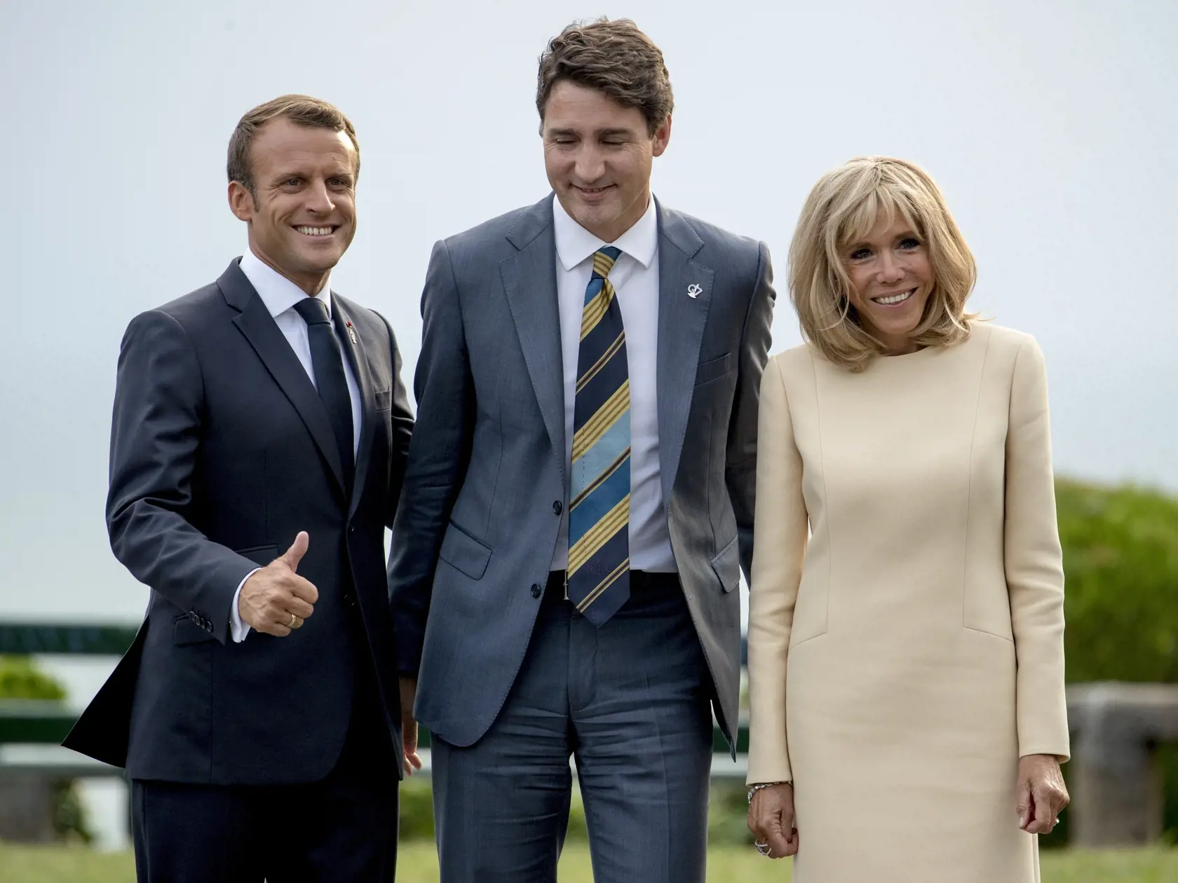 Brigitte Macron na samite lídrov G7 sprevádzala svojho manžela, francúzskeho prezidenta Emmanuela Macrona.