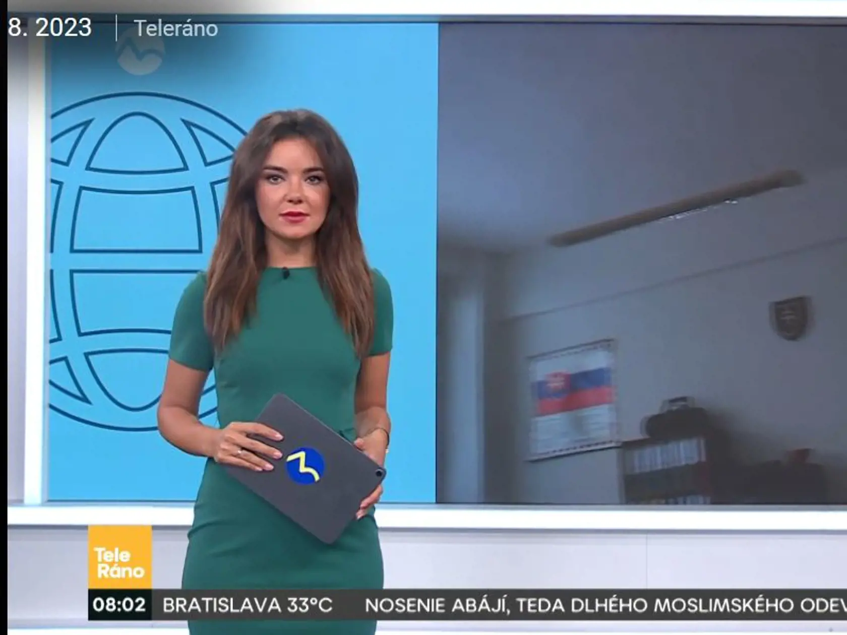 Markizácka moderátorka Ivana Zuzelková v čase, keď pôsobila v Teleráne.