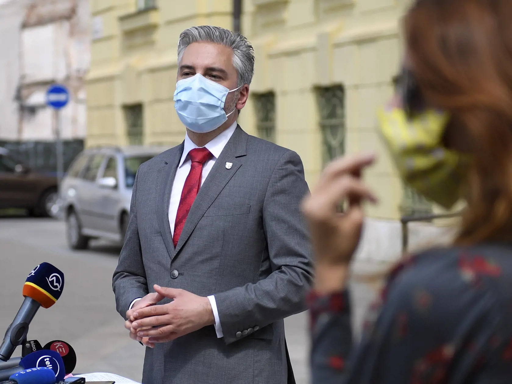 Brífing po prvej videokonferencii zastupiteľstva Košického samosprávneho kraja. Na snímke predseda KSK Rastislav Trnka. Košice, 30. apríla 2020.  FOTO TASR – František Iván