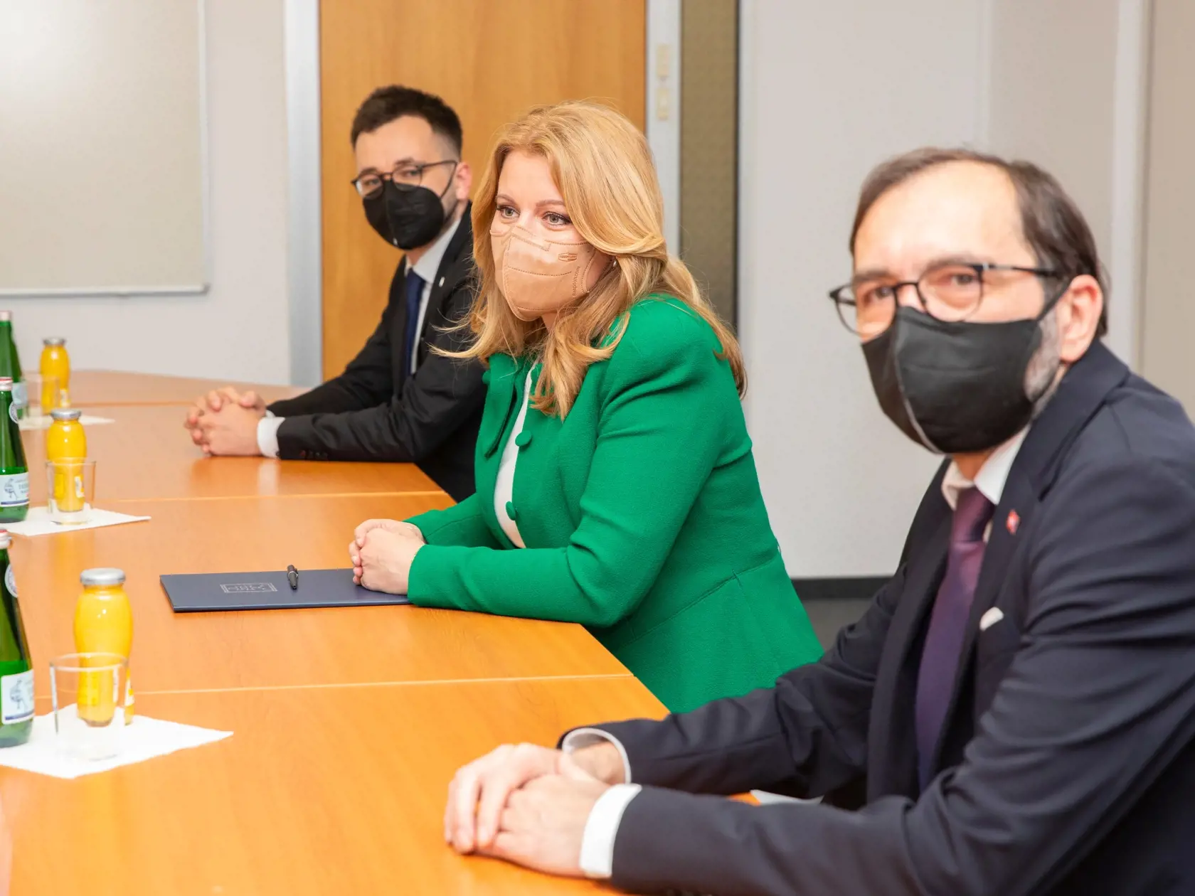 Na snímke je prezidentka Zuzana Čaputová ktorá vyjadrila podporu Biomedicínskemu centru SAV.