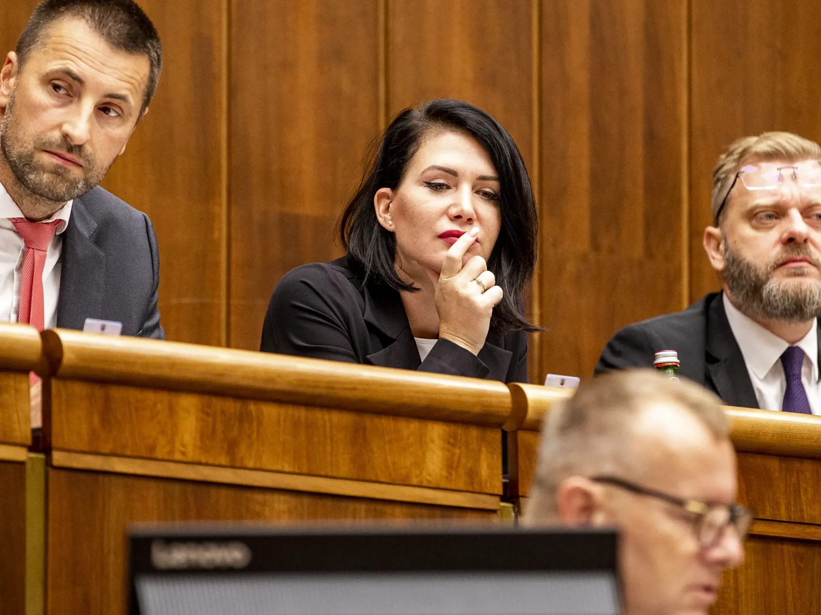 Na snímke je Jana Bittó Cigániková na zasadnutí Národnej rady SR. 