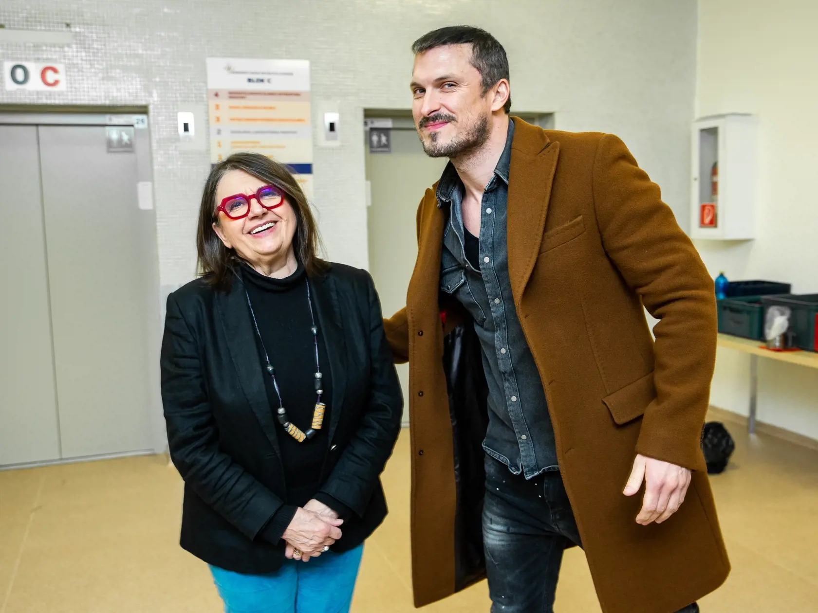 Tlačová konferencia k uvedeniu nového seriálu z nemocničného prostredia "Jenny" v Bratislave. Na snímke Zuzana Kronerová a Ján Koleník.