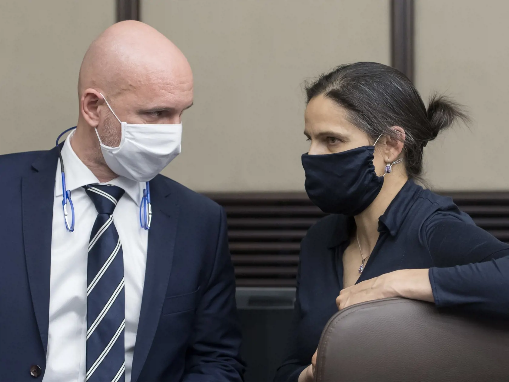 Na snímke je ministerka spravodlivosti SR Mária Kolíková a minister školstva.