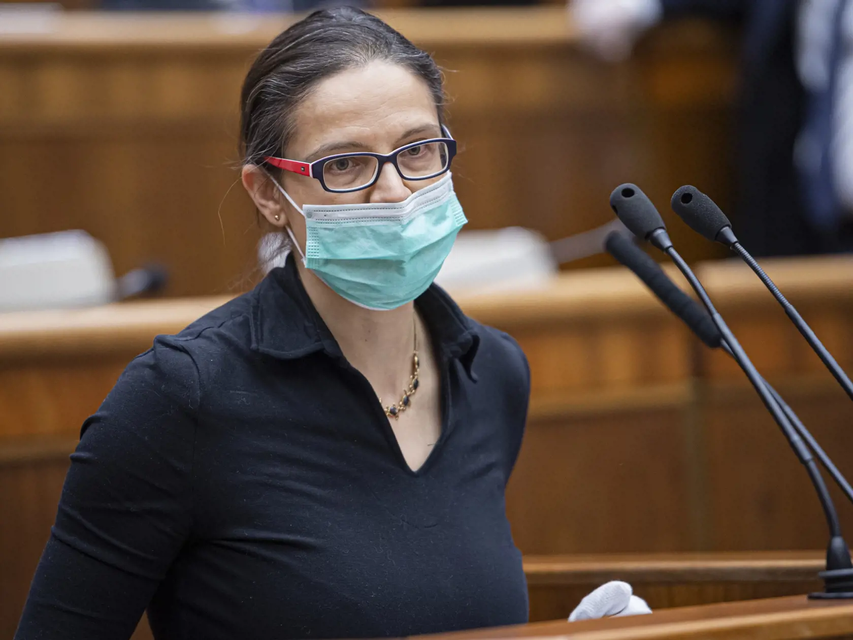 Na snímke je ministerka spravodlivosti SR Mária Kolíková (Za ľudí).