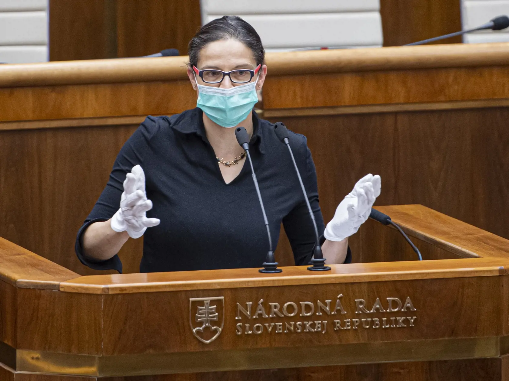 Na snímke je ministerka spravodlivosti SR Mária Kolíková (Za ľudí).