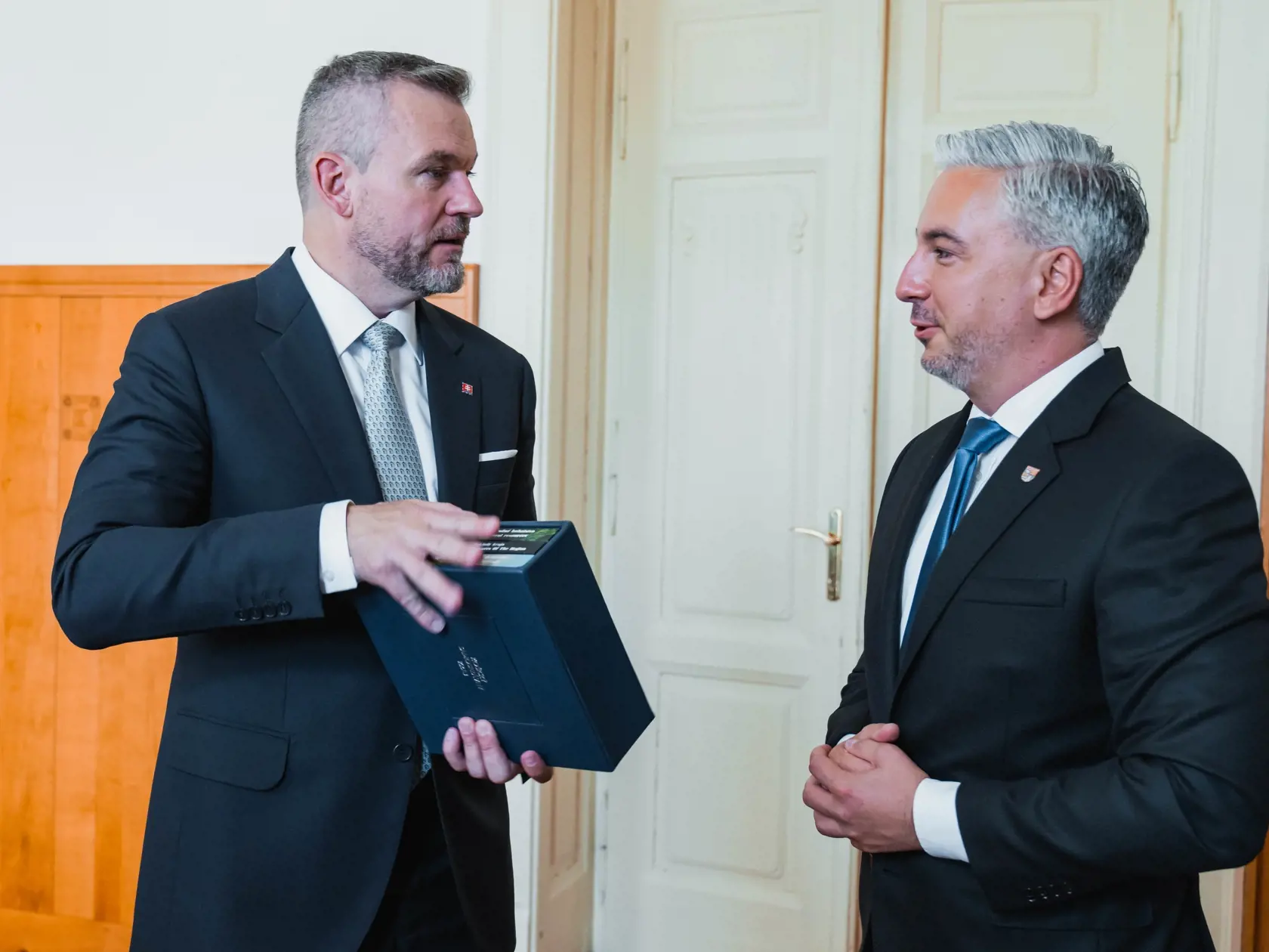 Návšteva Petra Pellegriniho u košického župana Rastislava Trnku.