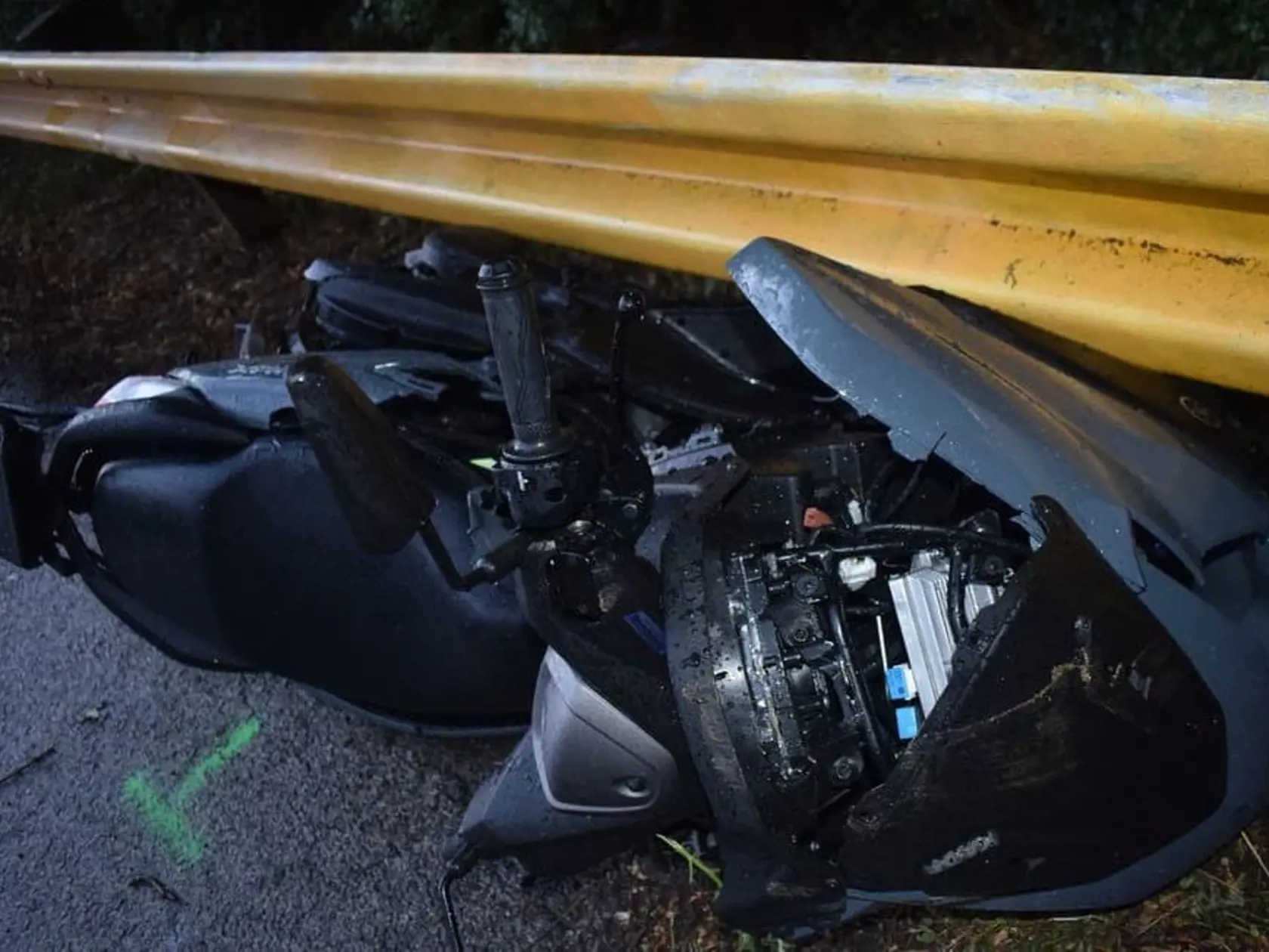 Takto vyzerala motorka bývalého moderátora Daga Paloviča krátko po nehode.