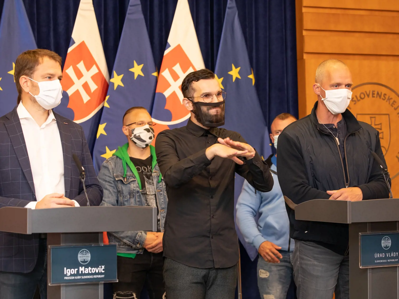 Brífing predsedu vlády Igora Matoviča po stretnutí so zástupcami fitnescentier.