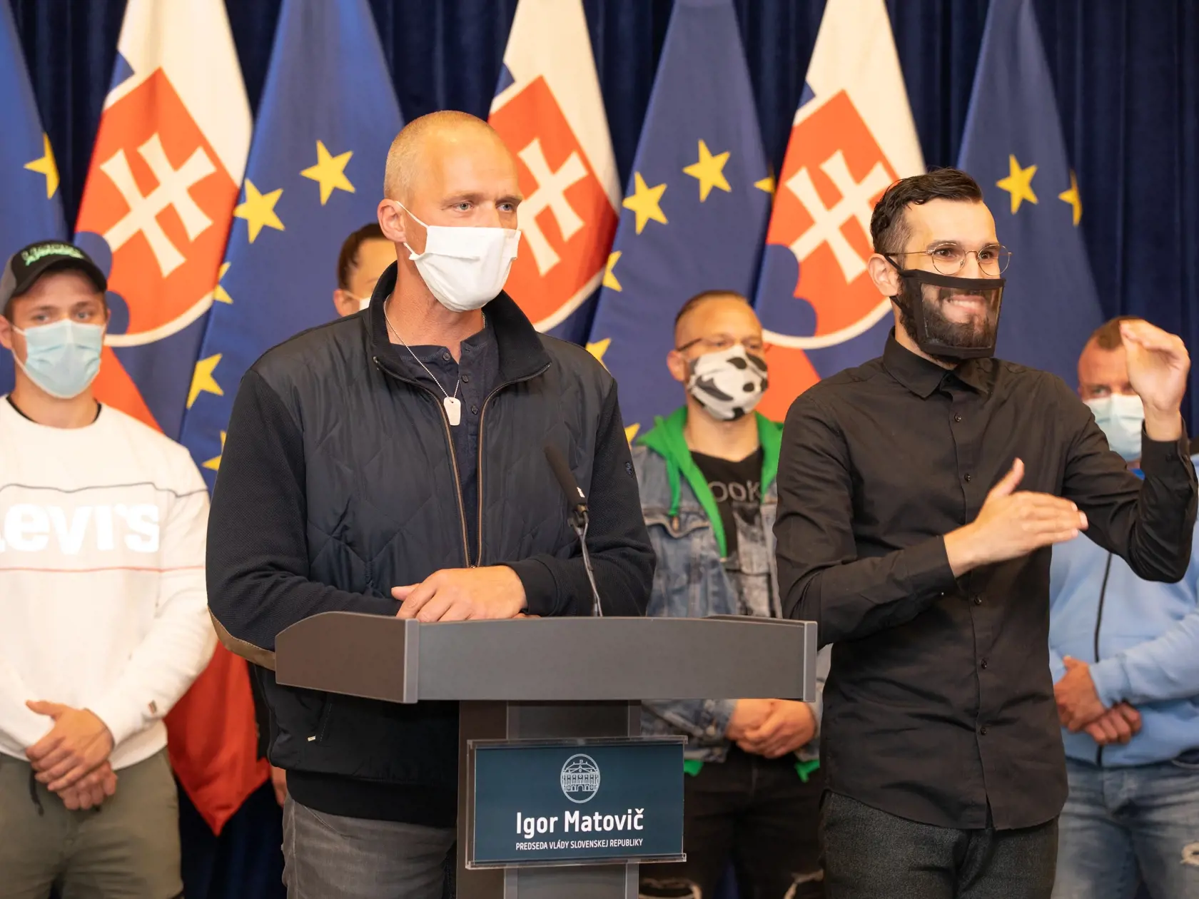 Brífing predsedu vlády Igora Matoviča po stretnutí so zástupcami fitnescentier.